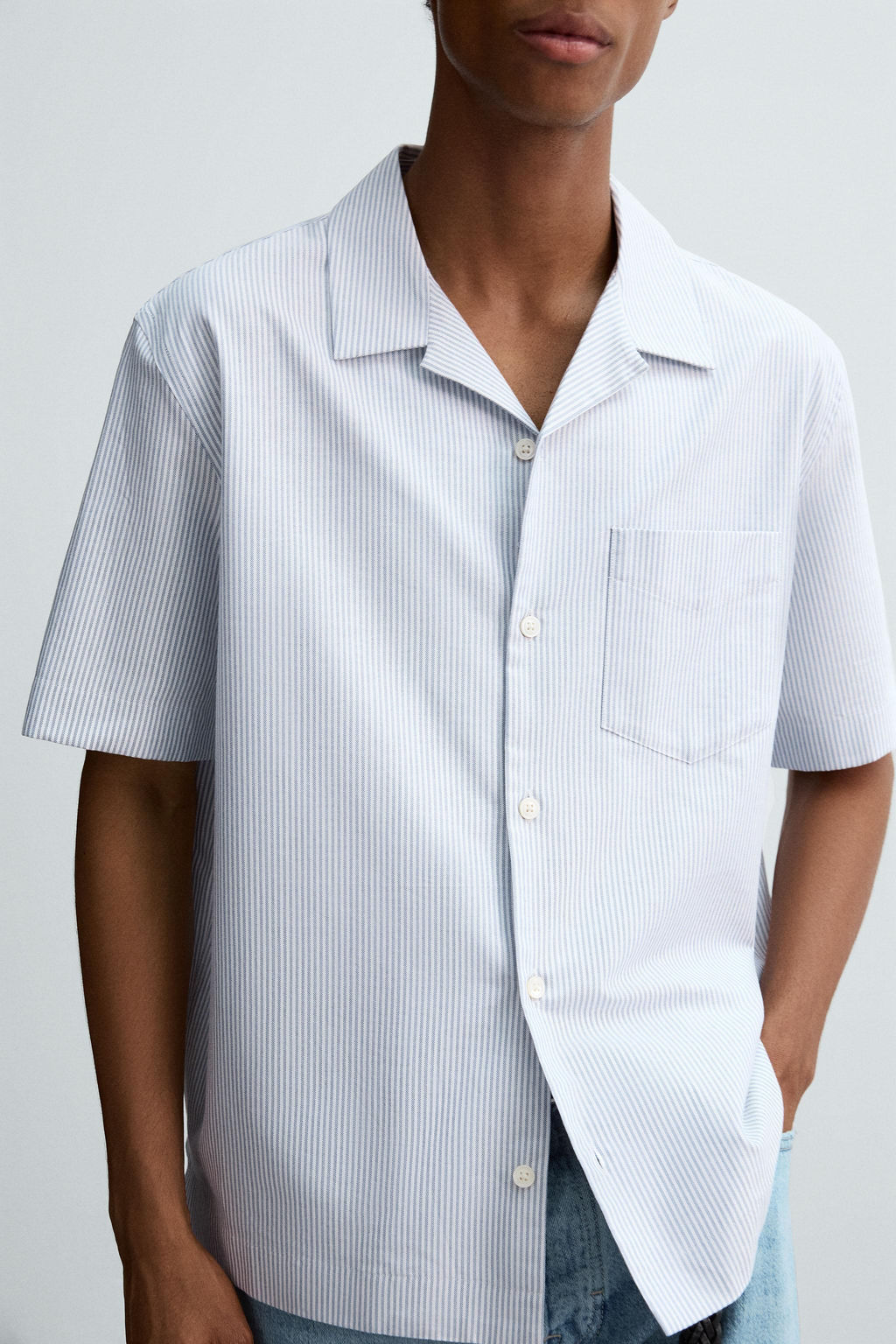 STRIPED OXFORD SHIRT - Zara фото 13