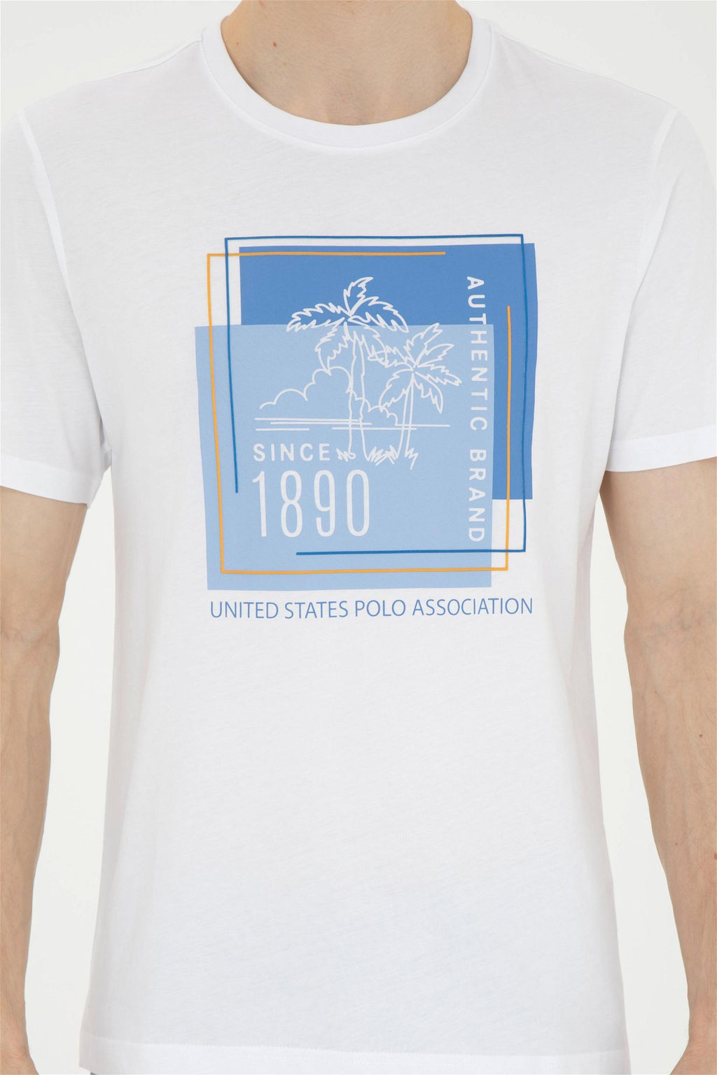 Мужская белая футболка - U.s. polo assn фото 6