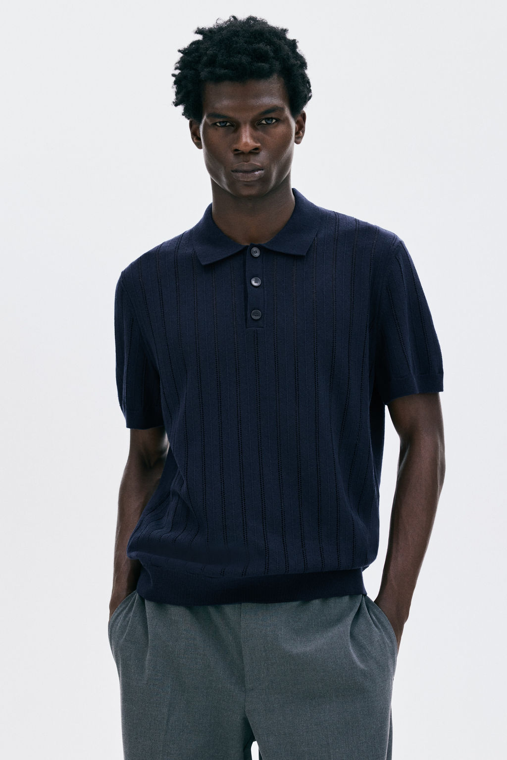 Polo con textura Regular Fit - H&m фото 3
