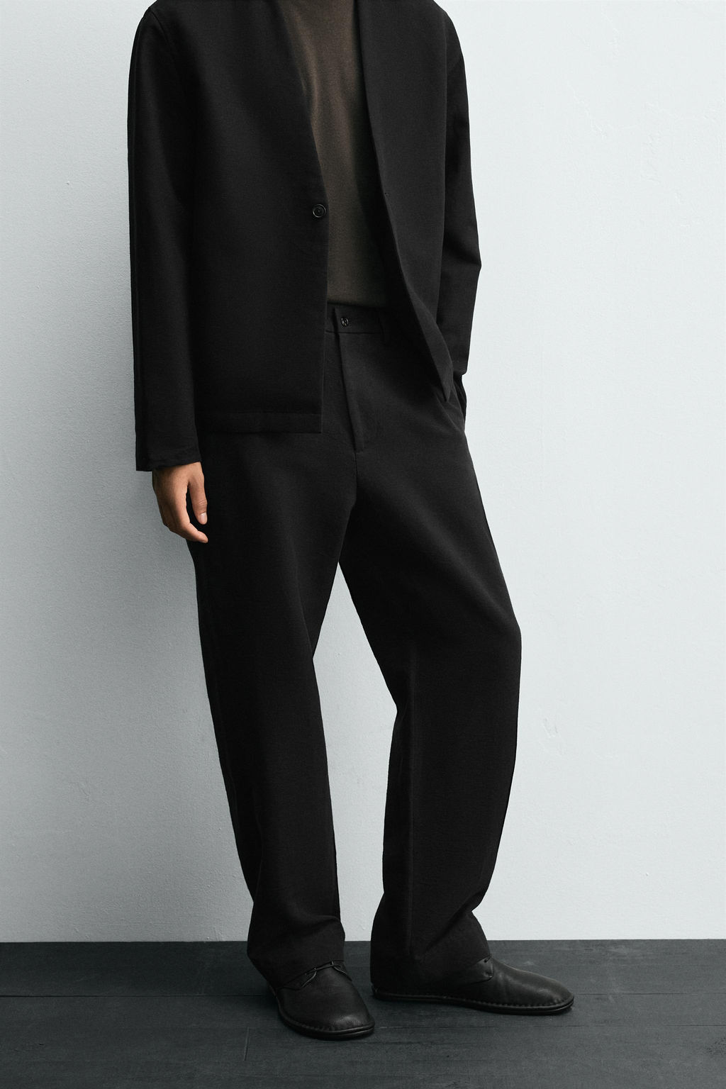 COTTON/LINEN SUIT TROUSERS - Zara фото 2