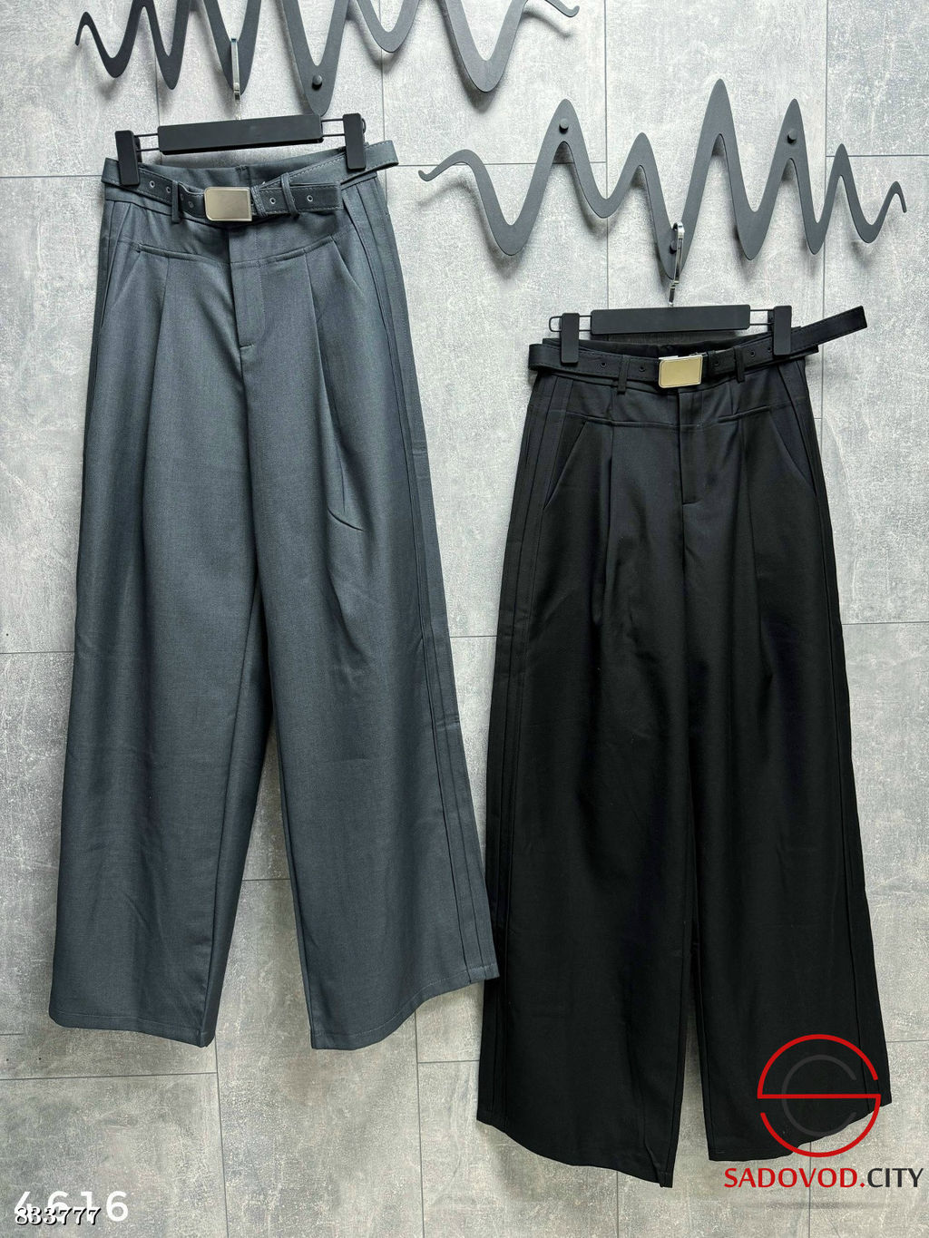 Брюки из плотной костюмной ткани