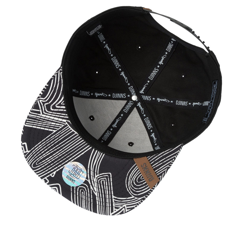 Бейсболка DJINNS арт. 6P SB MA Pattern Rev. (черный)  фото 2