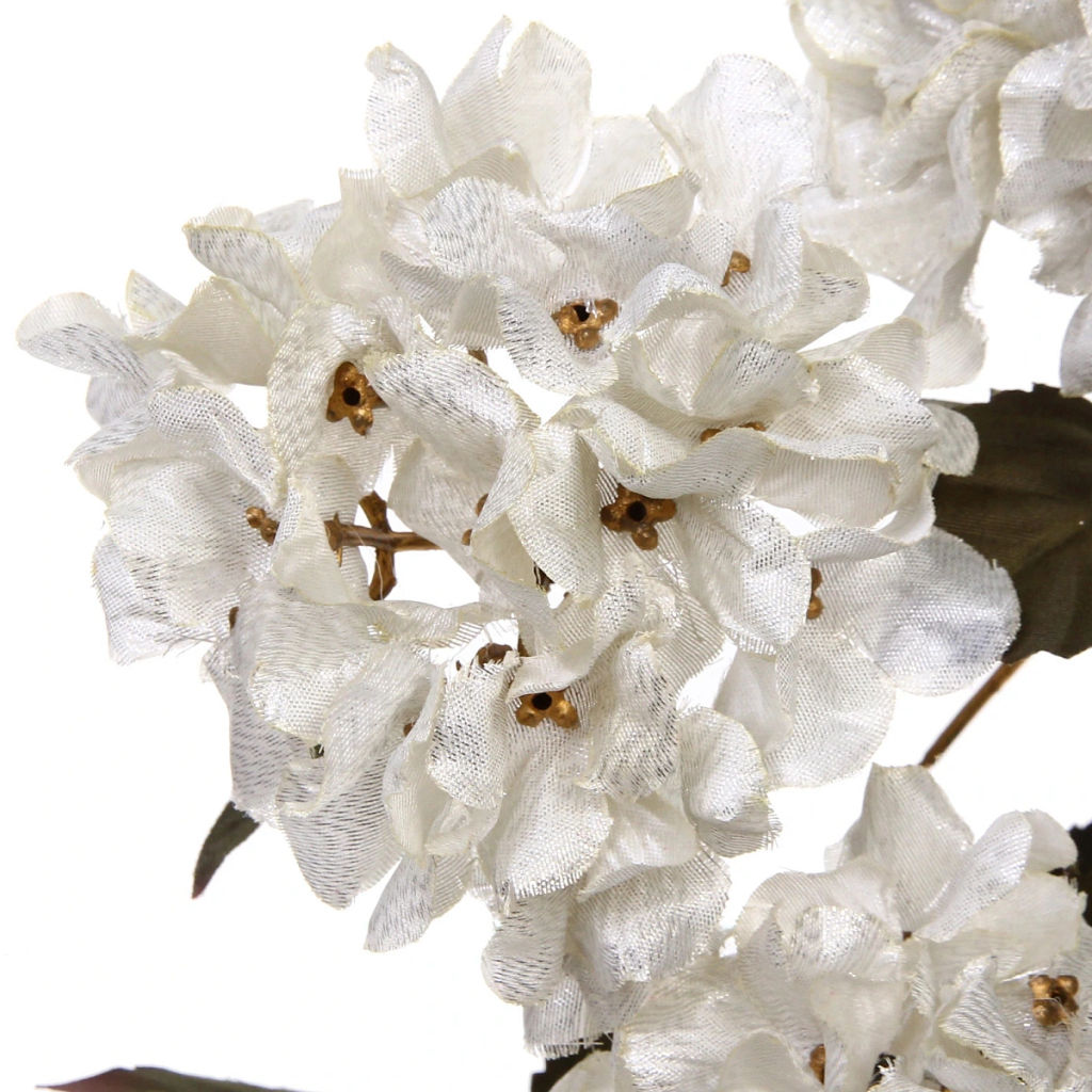 Искусственные цветы "FLOWERS GLAMOUR" 70см Гортензии 3 цветка белые