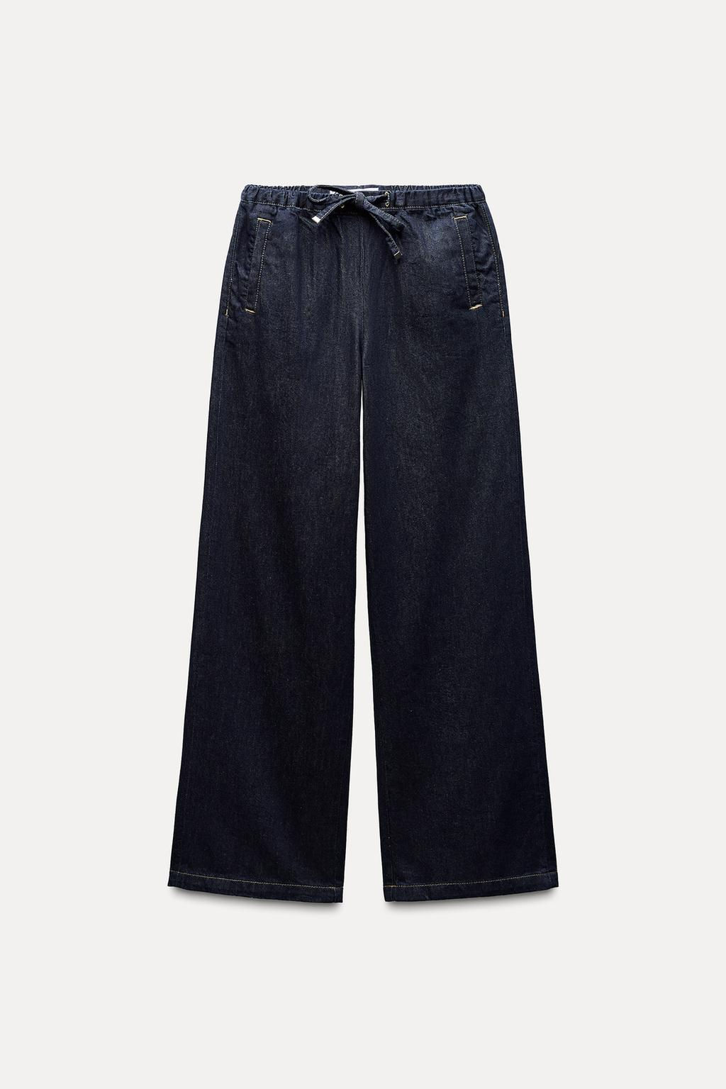 Z1975 HIGH-WAIST WIDE-LEG JOGGER JEANS - Zara фото 4