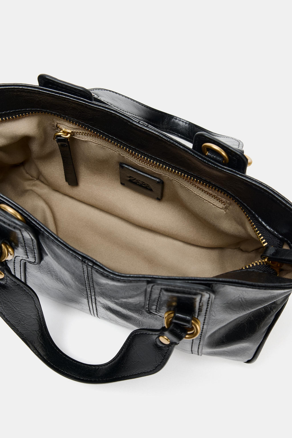 HANDBAG WITH METAL DETAILS - Zara фото 6
