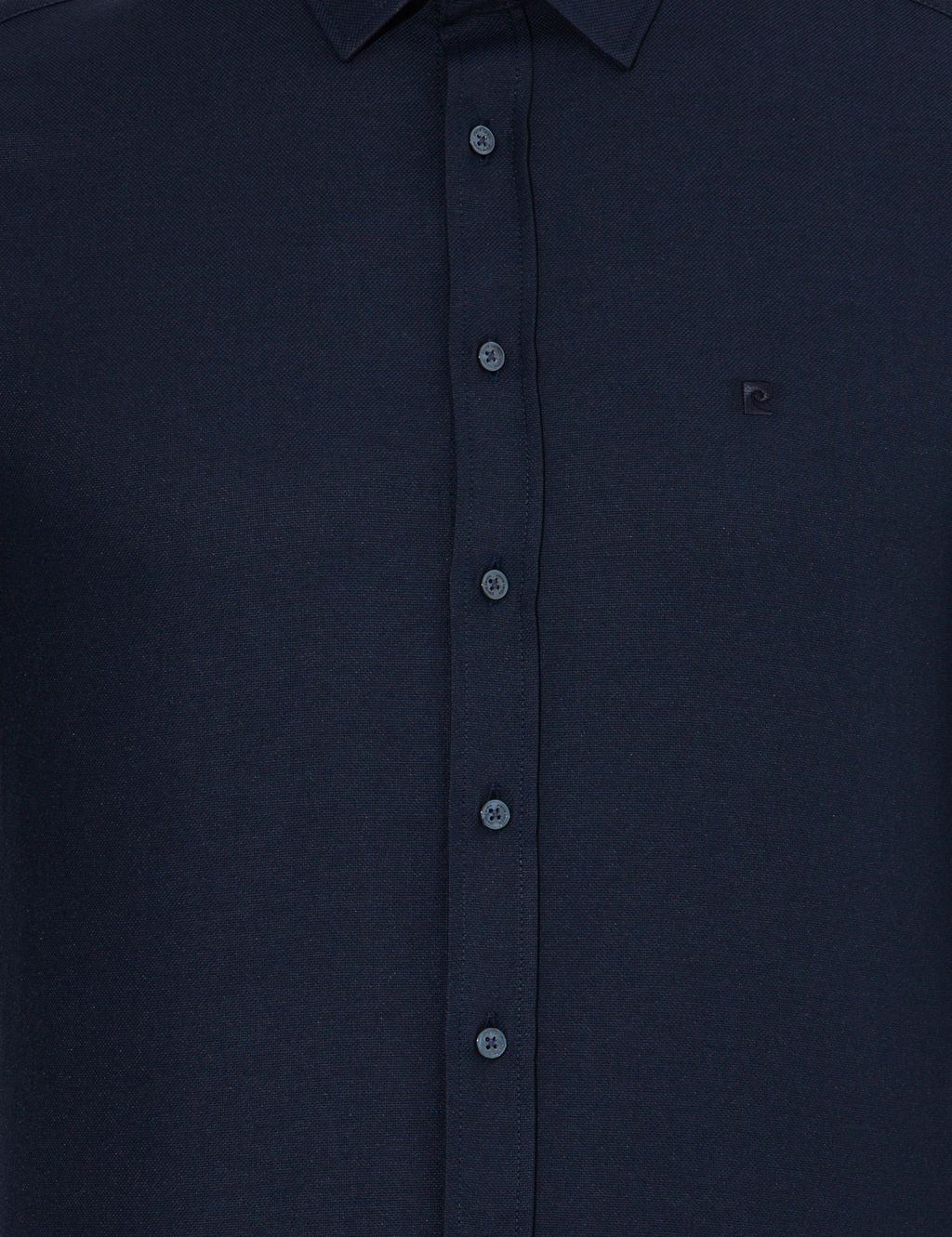 Lacivert Slim Fit Oxford G_mlek