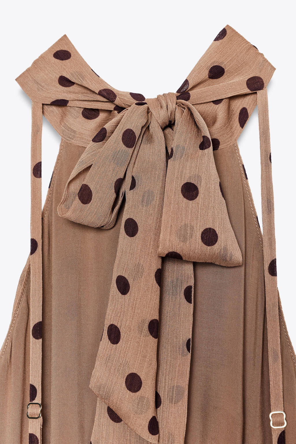 POLKA DOT MIDI DRESS WITH BELT - Zara фото 14