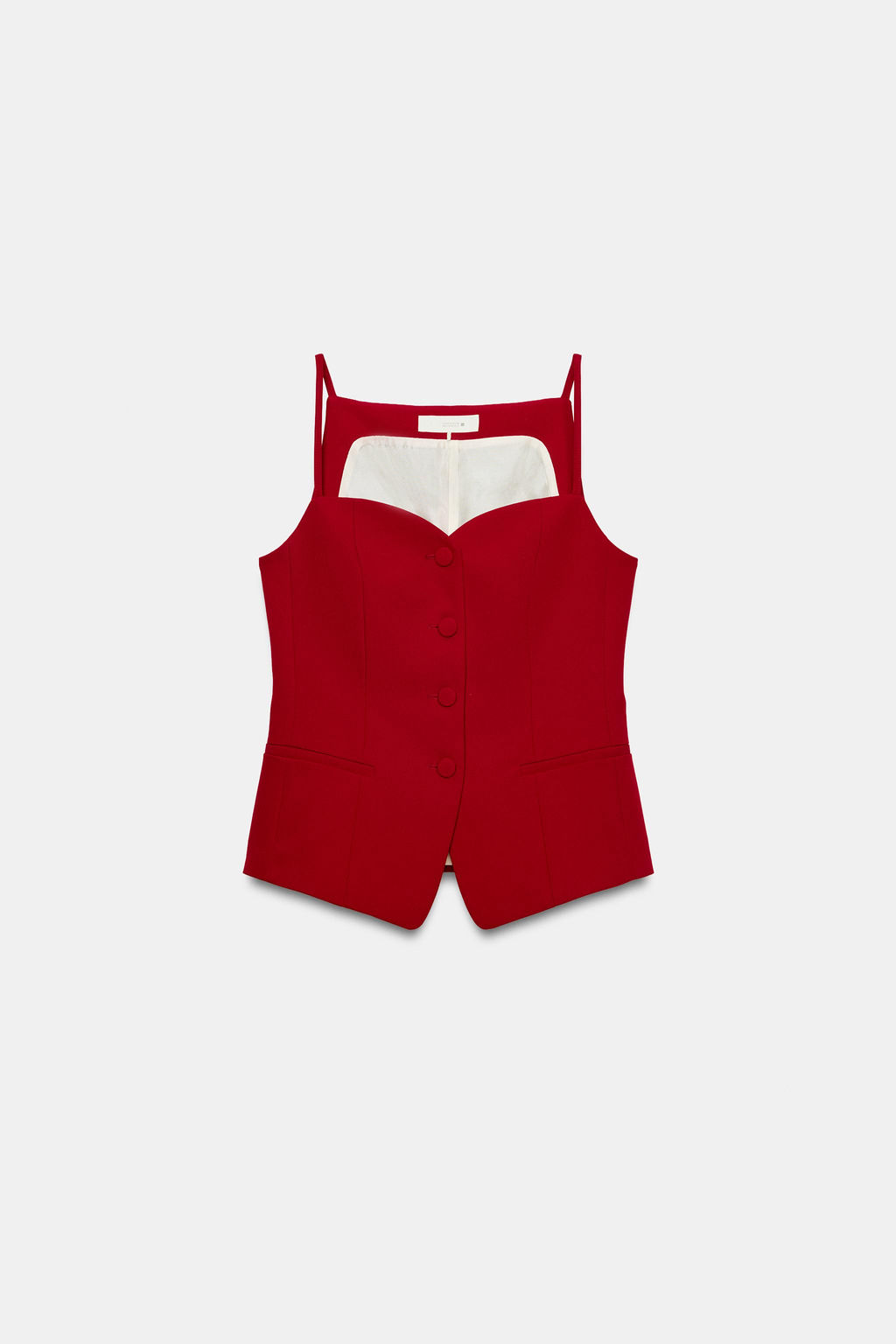 CHALECO TIRANTES ESCOTE CORAZ?N / Rojo - Zara фото 6