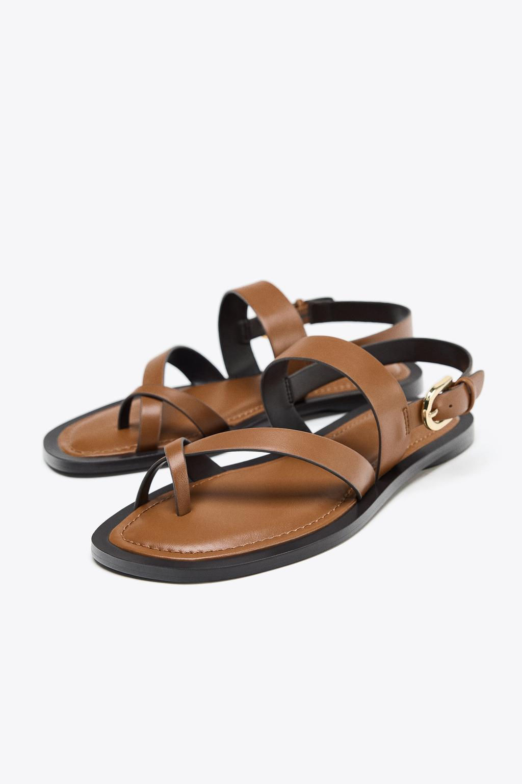 TOE-POST STRAPPY SANDALS - Zara фото 11