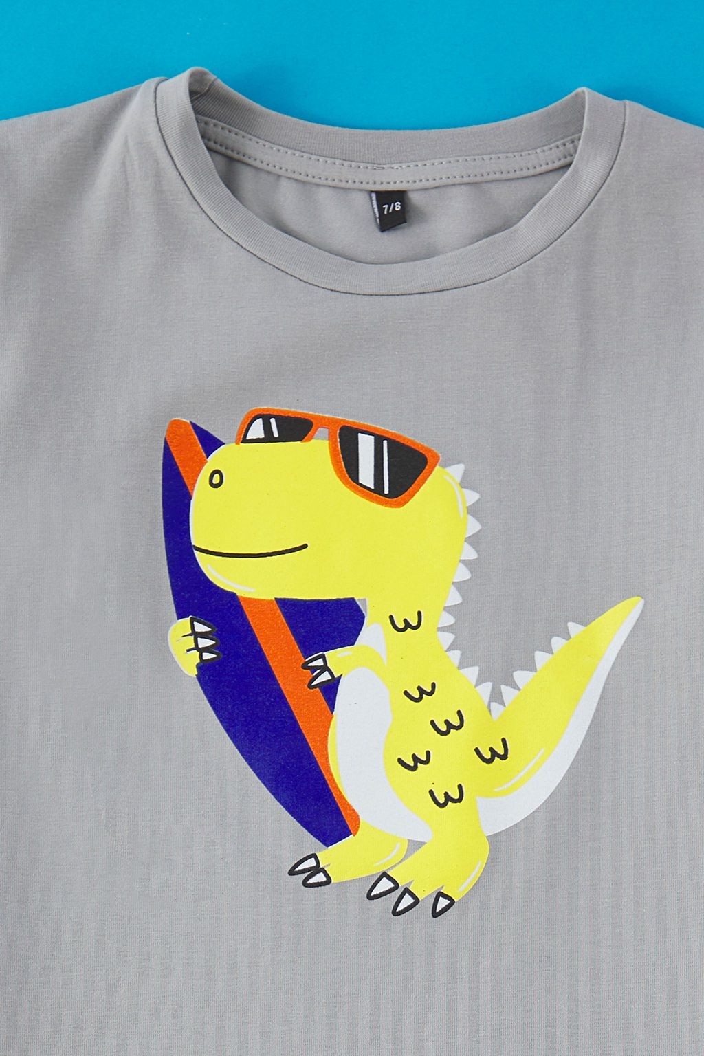 Mint-Mavi 4lu Erkek Cocuk %100 Pamuk Animal Bask?l? Pijama Tak?m? TKDSS25PT00018 - Trendyolmilla фото 6