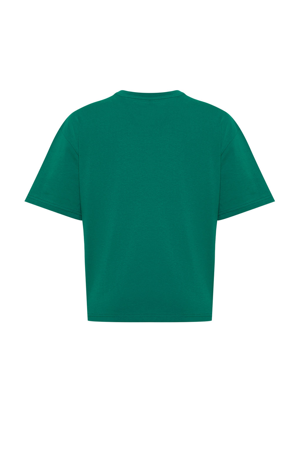 TRENDYOLMILLA Beyaz Bask?l? Premium %100 Pamuk Relaxed/Rahat Kesim Orme T-Shirt TWOSS24TS00178  фото 12