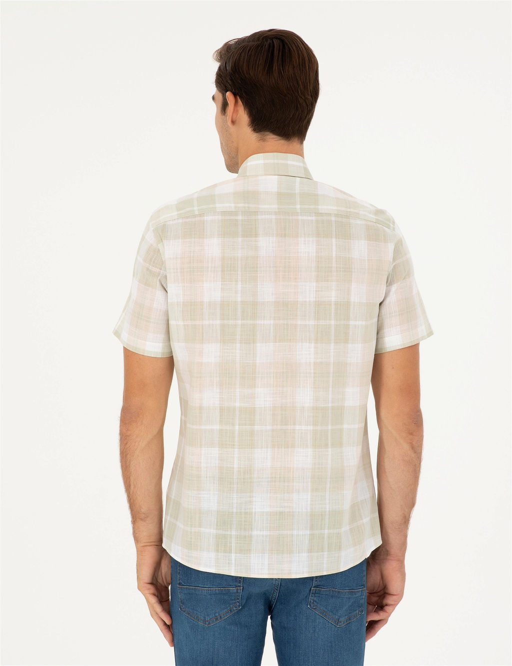 Haki Regular Fit K_sa Kollu G_mlek