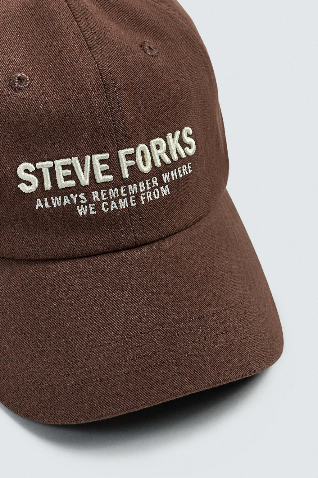 GORRA TEXTO BORDADO / Marr?n - Zara фото 7