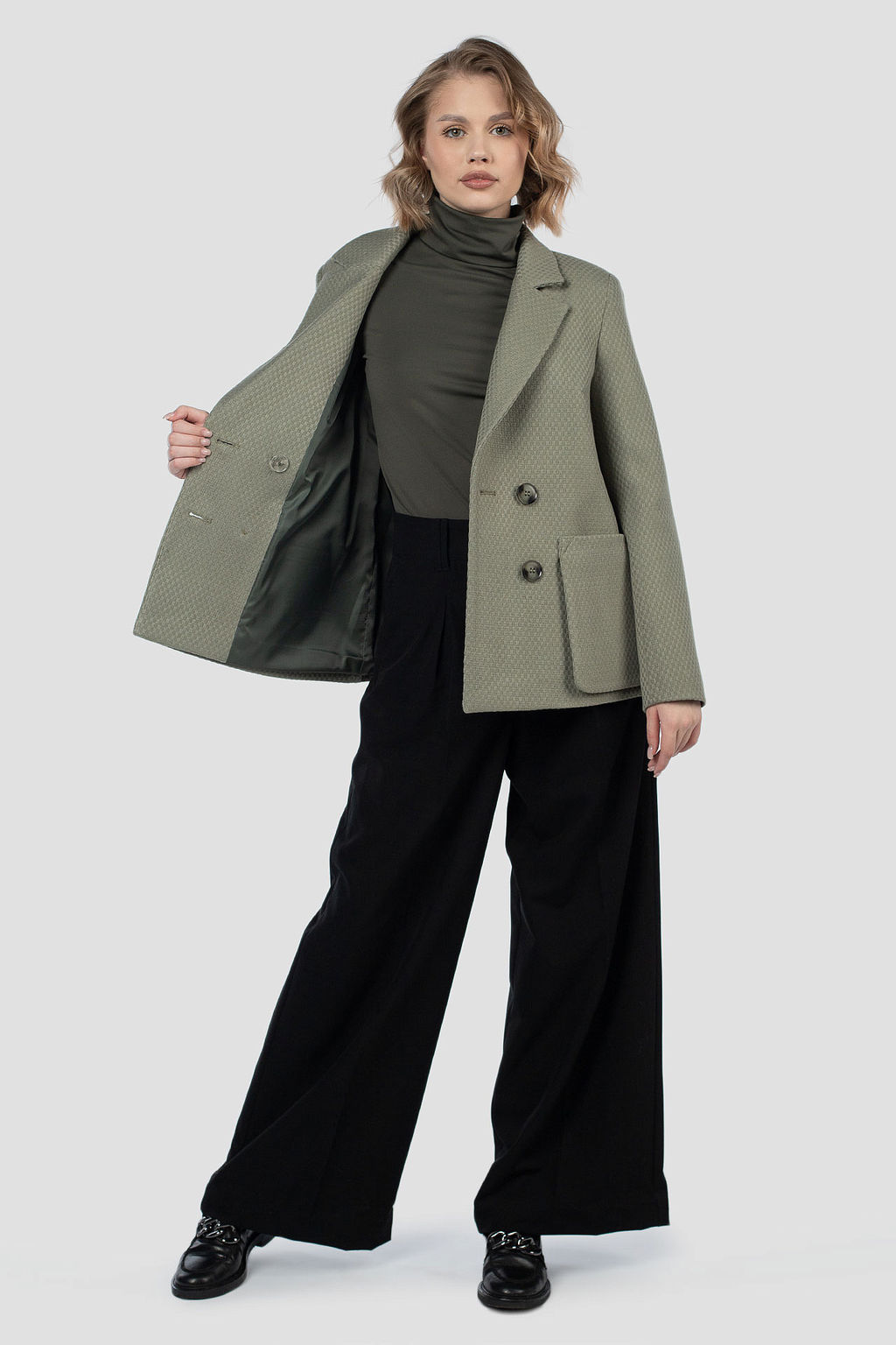 01-12140 Пальто женское демисезонное - El podio фото 2