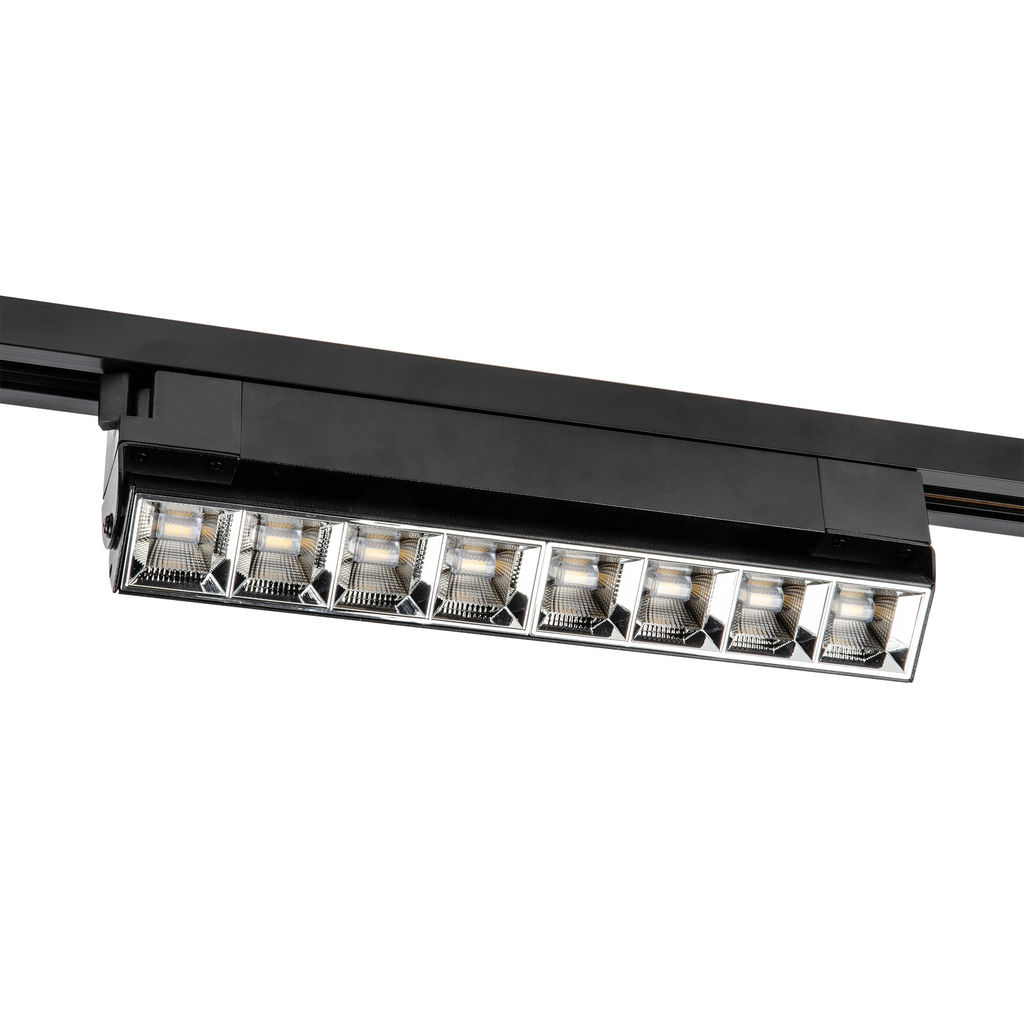 ULB-Q283 20W/4000K BLACK Светильник-прожектор светодиодный трековый. Линейный. 1600 Лм. Белый свет (4000К). Корпус черный. ТМ Volpe