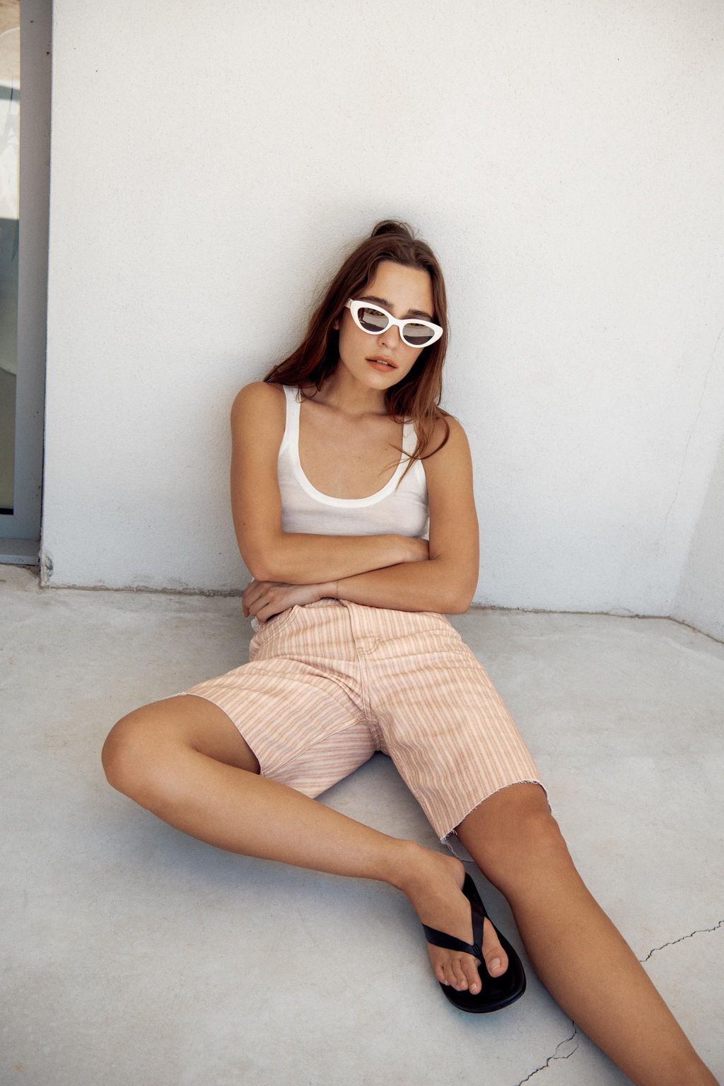 BERMUDA DENIM RELAXED TIRO MEDIO ZW COLLECTION / Rosa - Zara фото 4