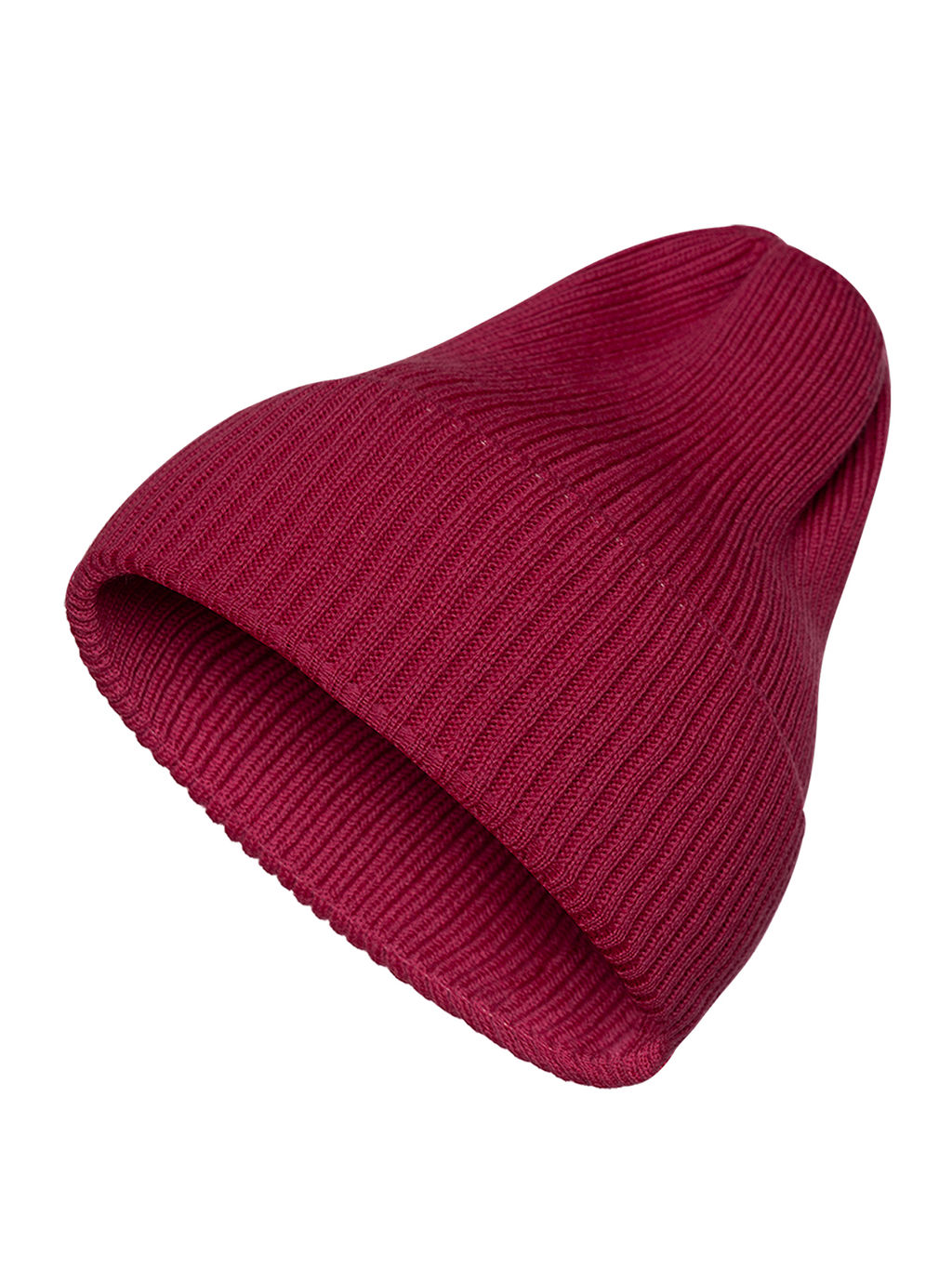 Шапка вязаная розовая