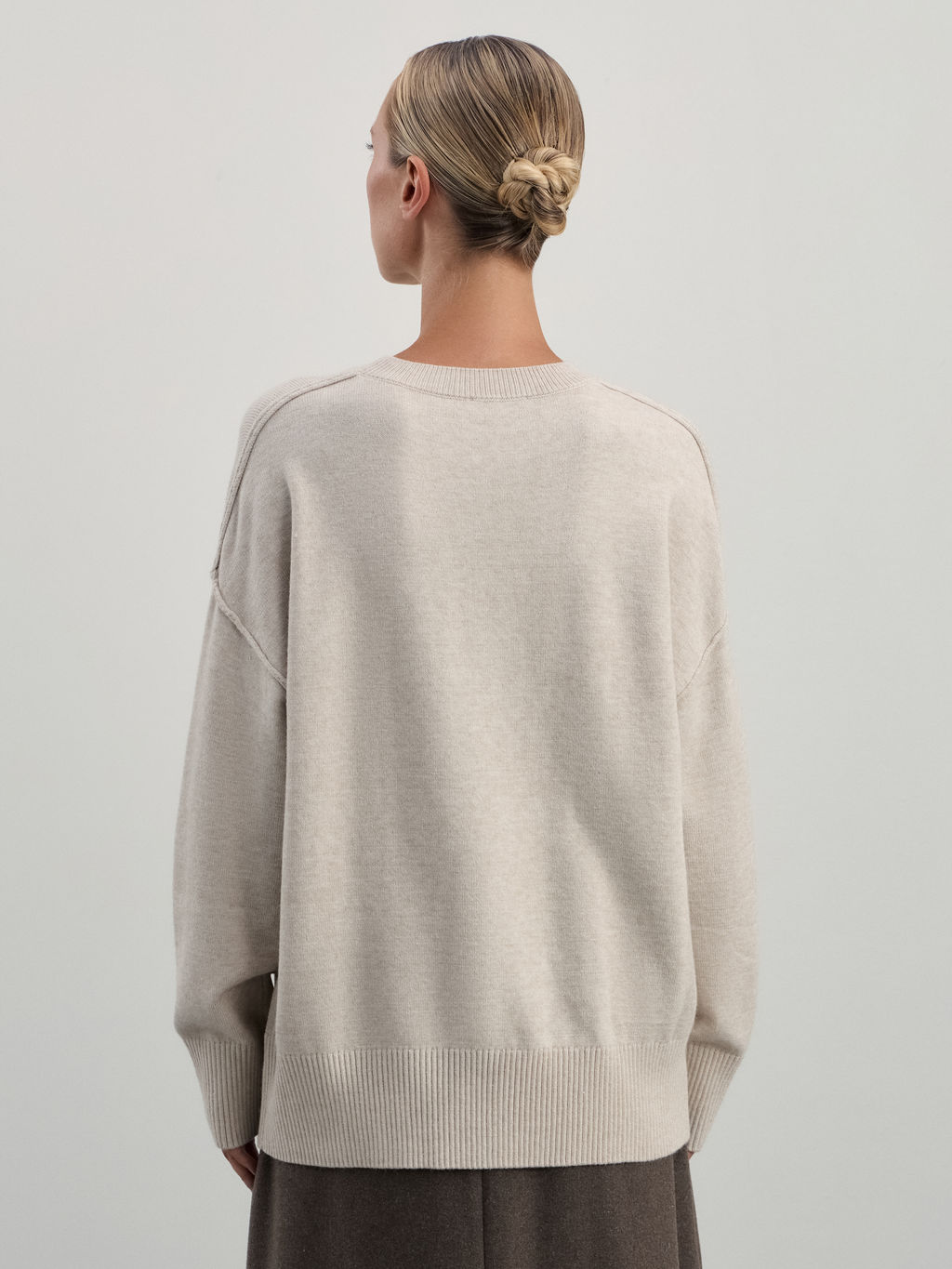 Джемпер из вискозы со швами / Zarina  фото 5