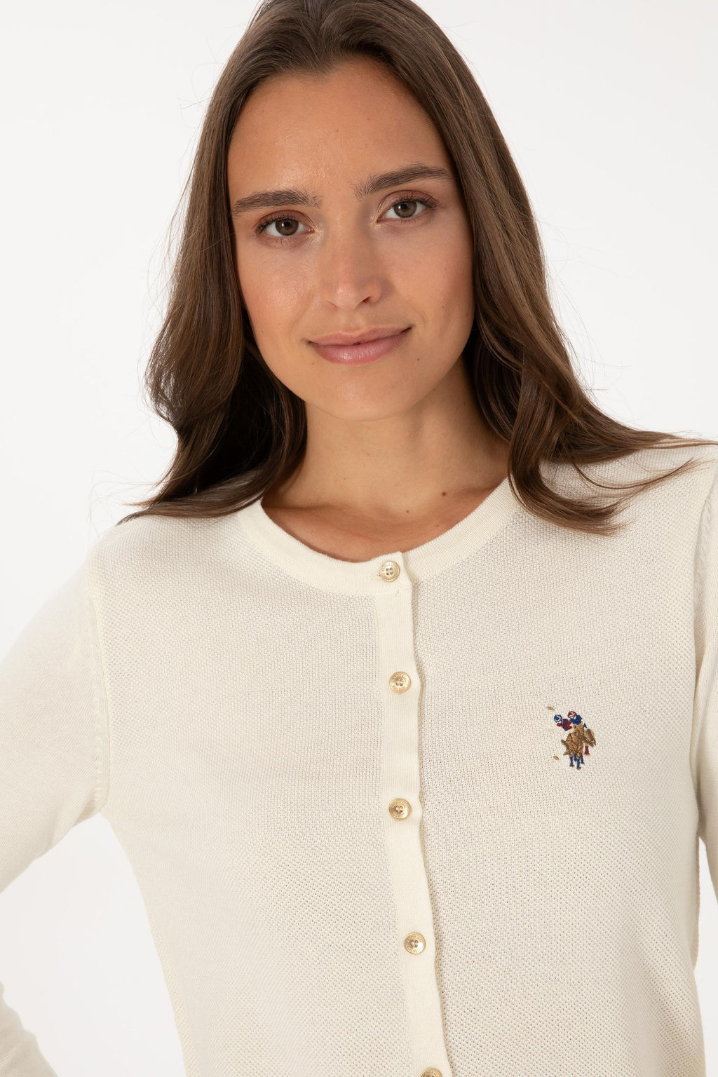 Kad_n BEYAZ Basic Triko H_rka Sepette S_rpriz _ndirim - U.s. polo assn фото 2