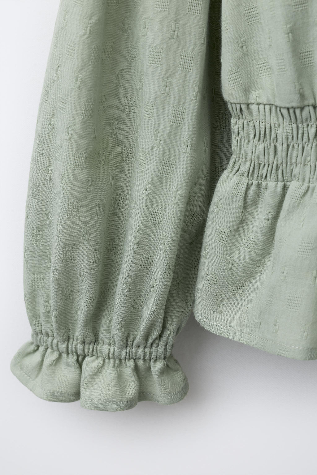 RUFFLE LADDER STITCH SHIRT - Zara фото 4