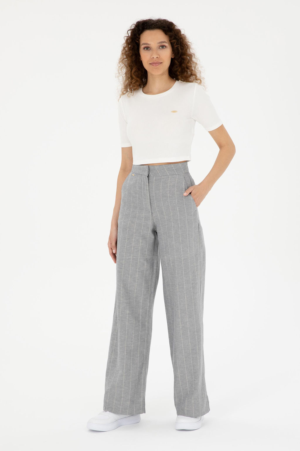 Kad_n Mavi Kanvas Pantolon