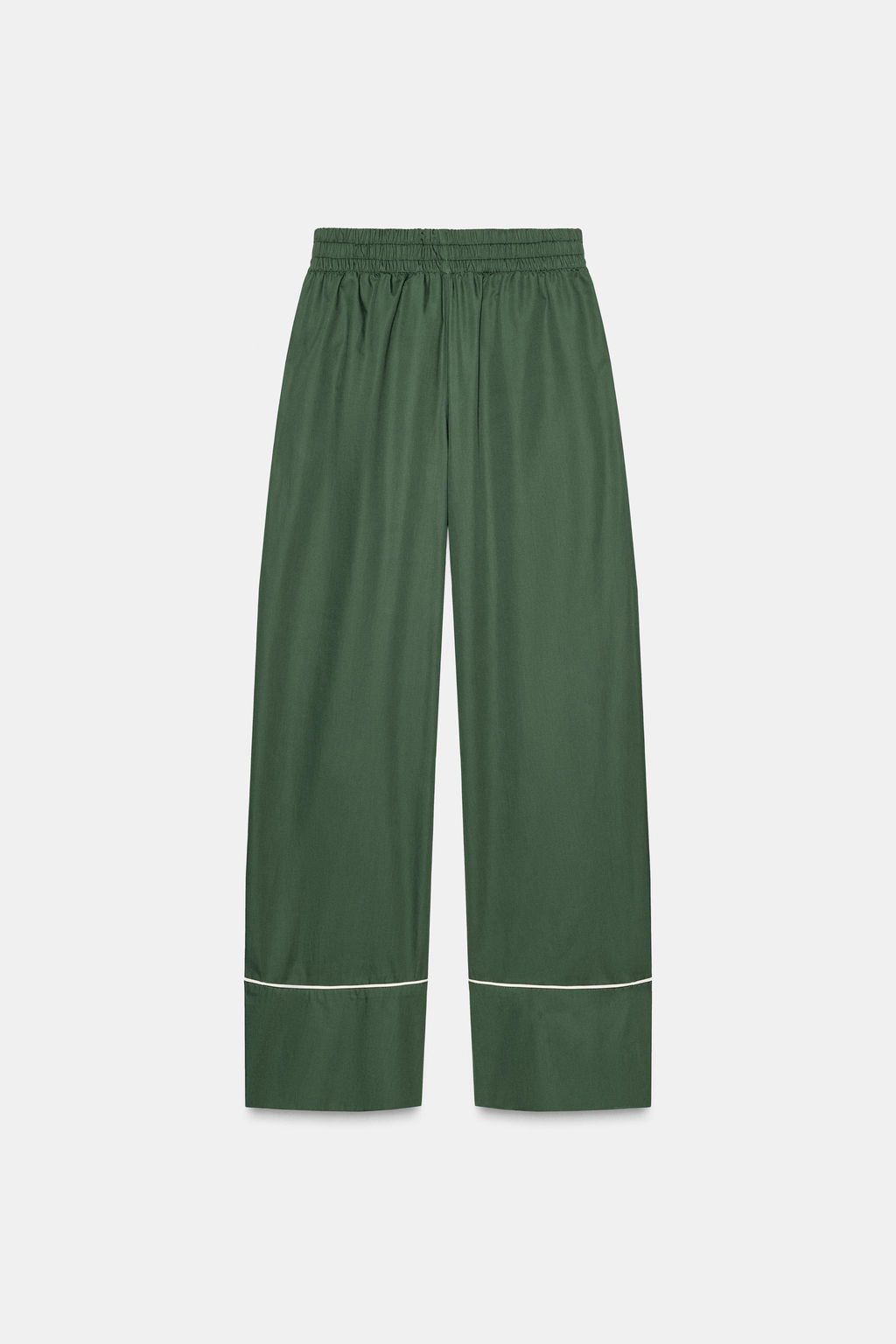 POPLIN TROUSERS WITH CONTRASTING DETAILS - Zara фото 4