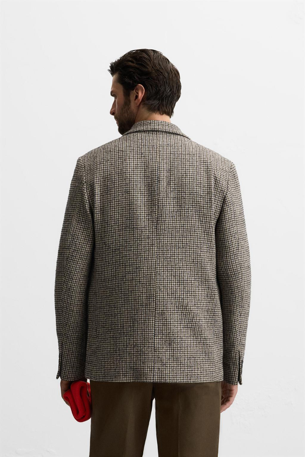 HOUNDSTOOTH BLAZER - Zara фото 3