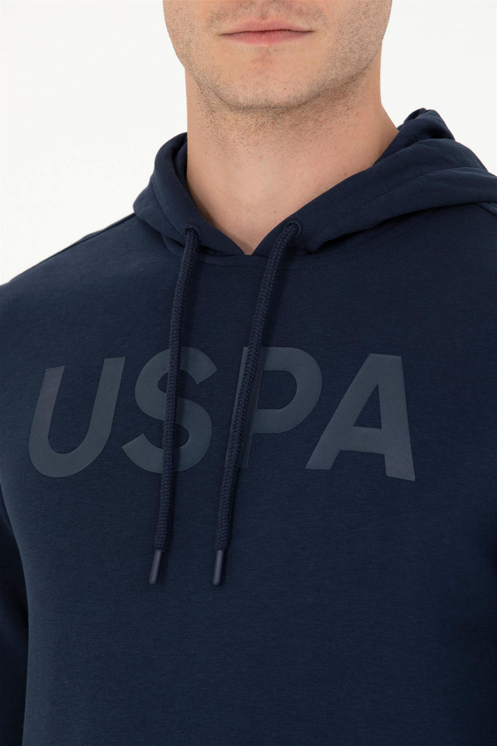 U. S. Polo Assn / Мужской темно-синий базовый свитшот - U.s. polo assn фото 7
