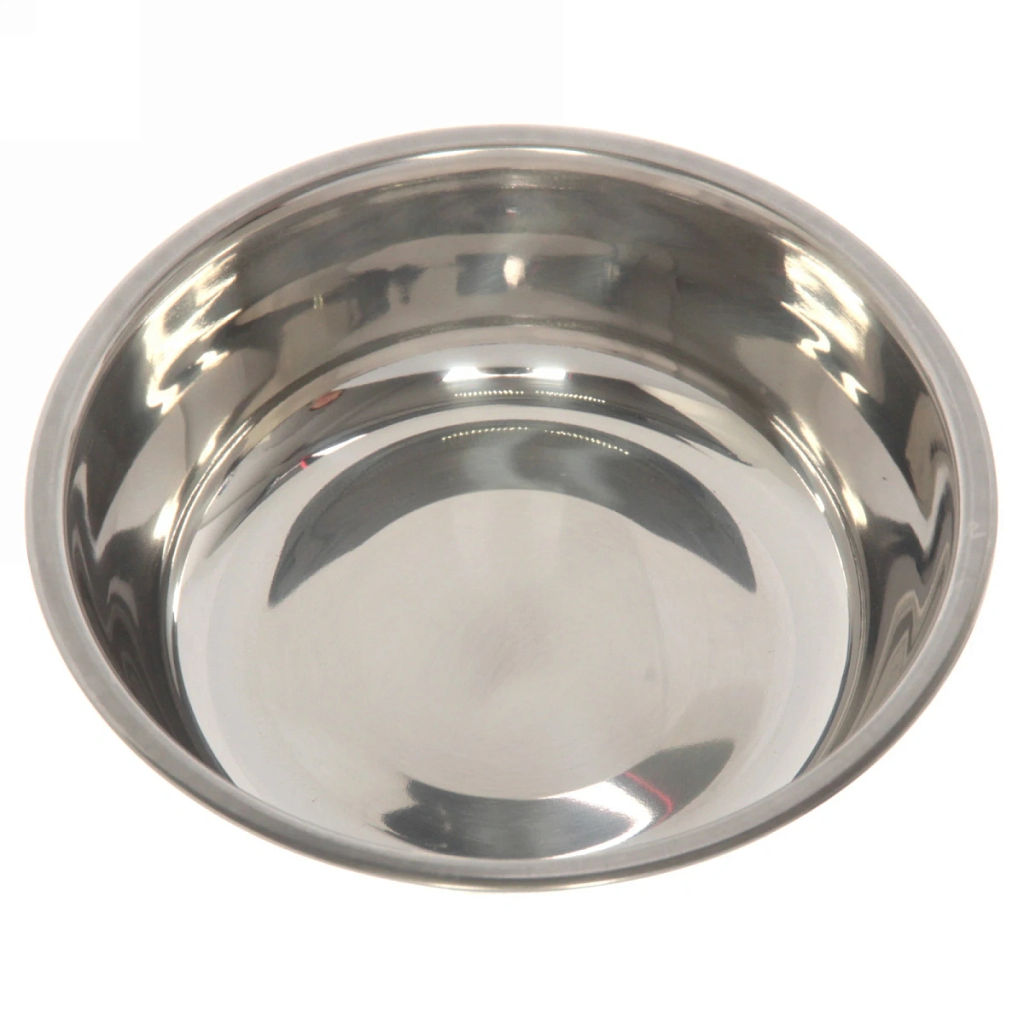 Миска металлическая "Колор-Сердце" 250мл 18,8*6см на пластиковой подставке, цвет розовый