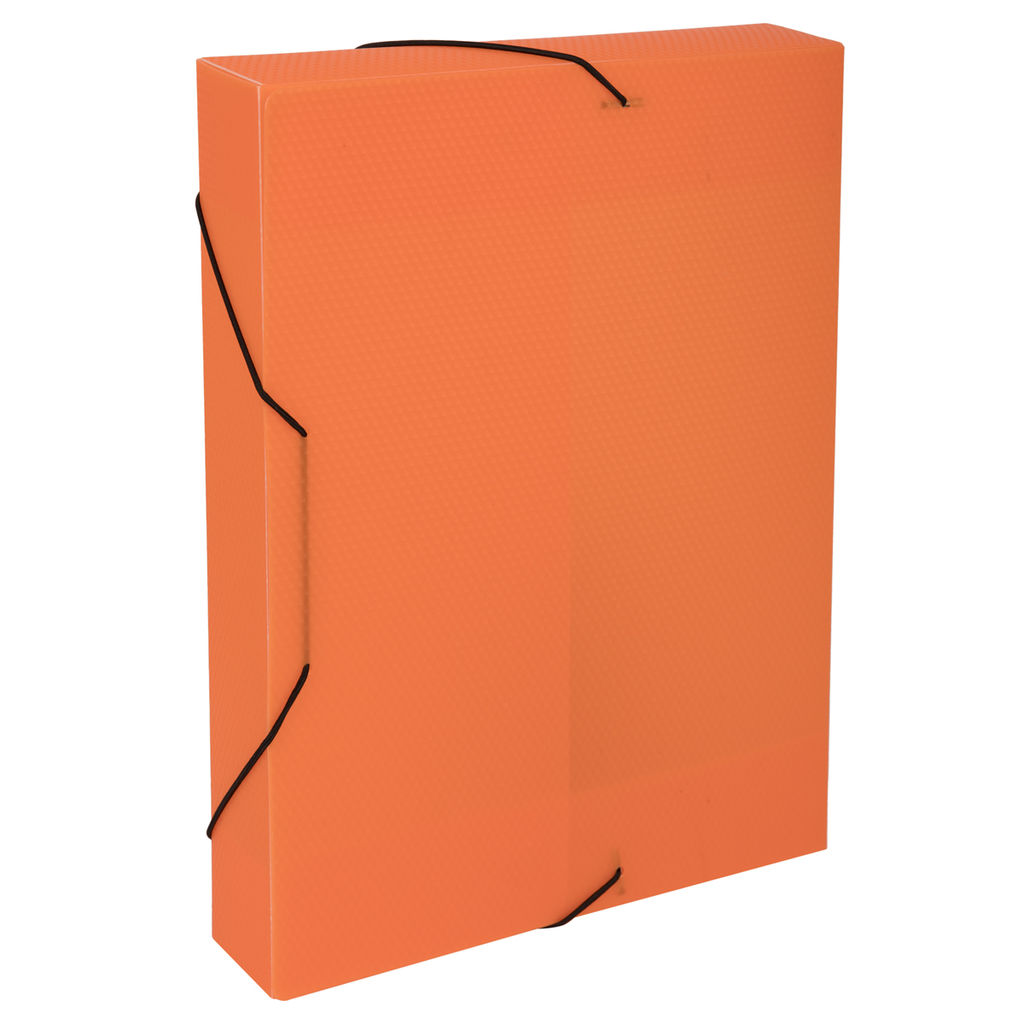 Expert Complete Короб архивный пластиковый 50 мм 1 шт. PRISMA NEON A4 эффект 3D оранжевый ЕС240441012