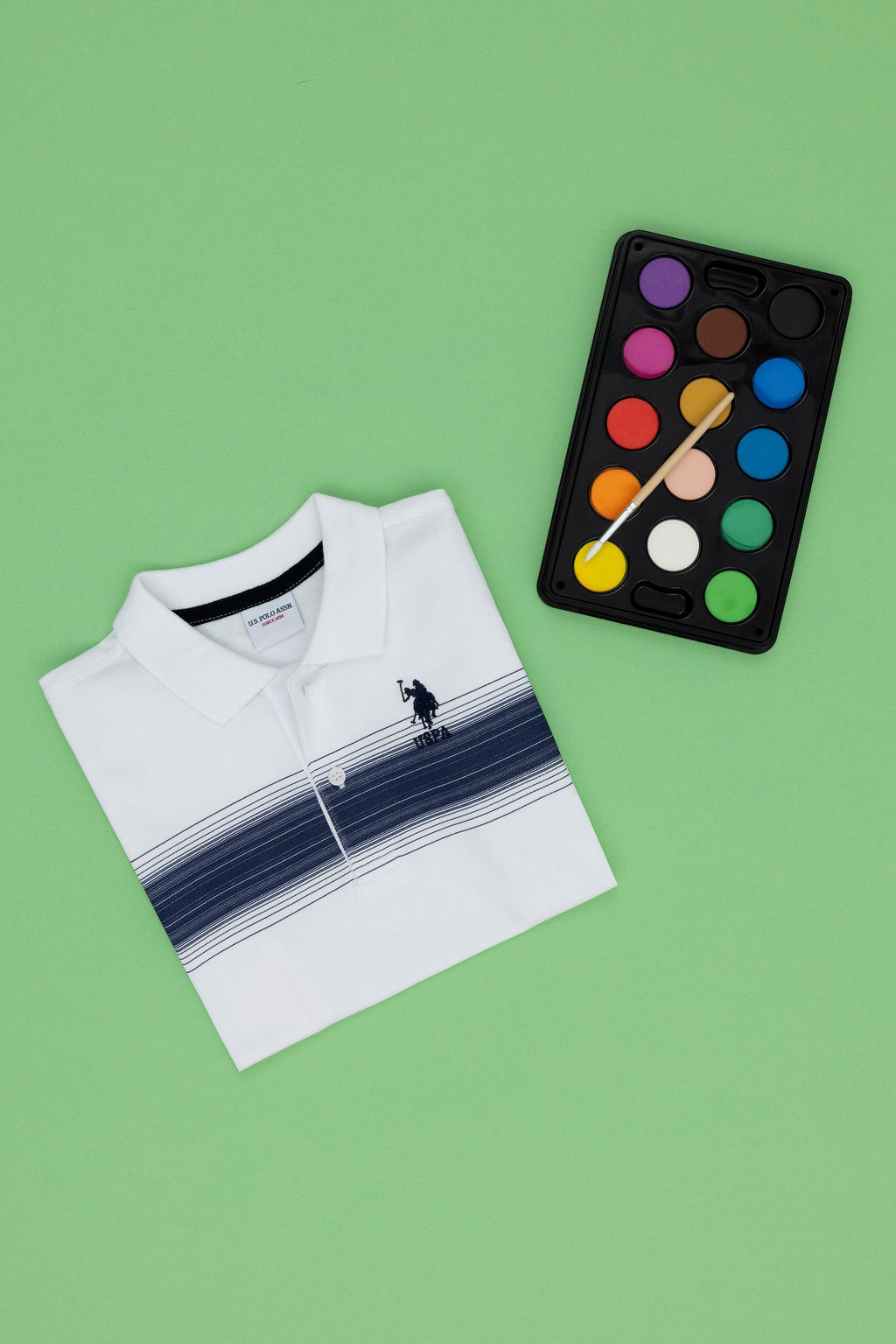 Темно-синяя футболка с воротником-поло для мальчика Неожиданная скидка в корзине - U.s. polo assn фото 5