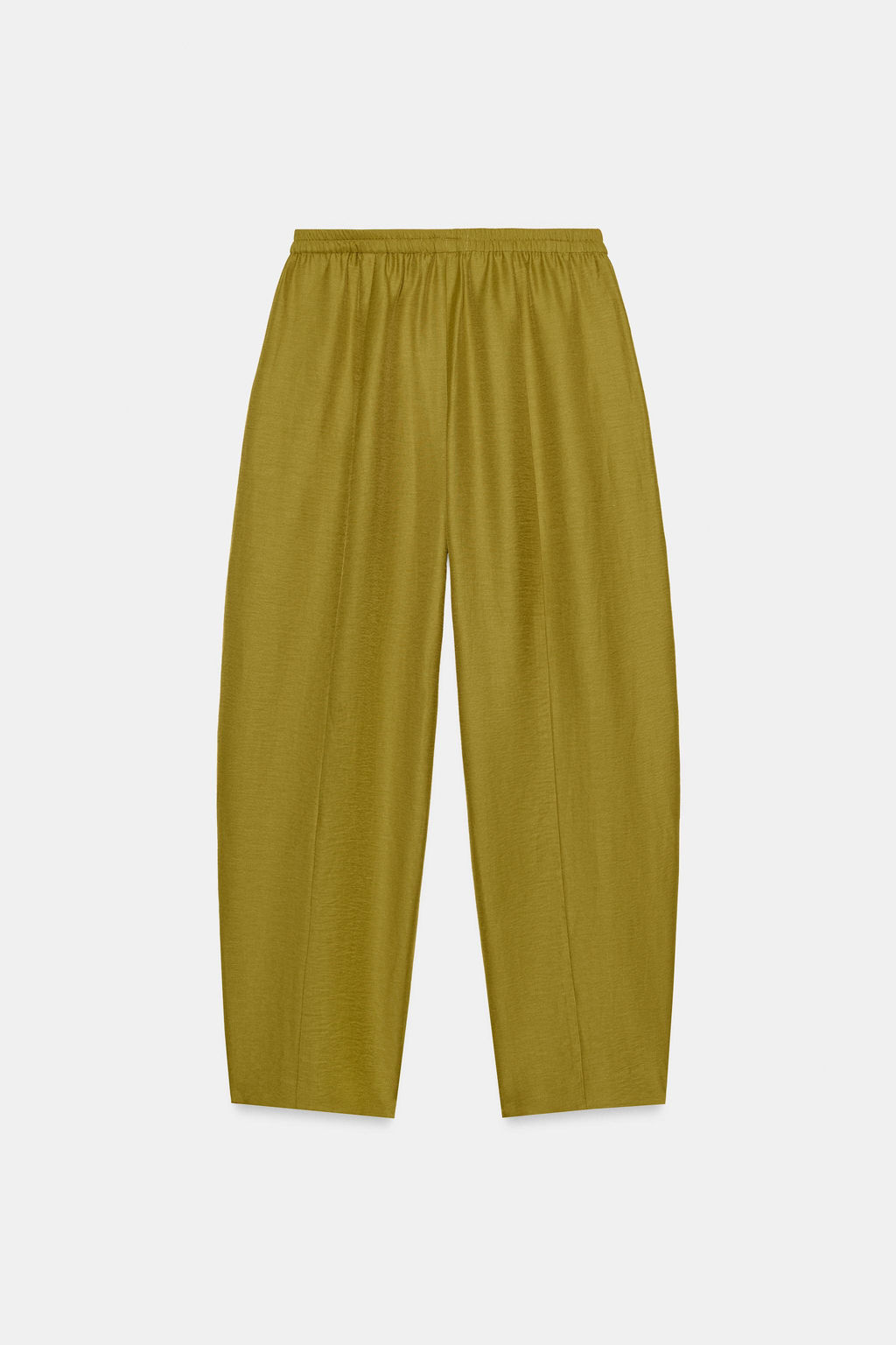 PANTAL?N BARREL CON LINO SET / Aceite - Zara фото 4