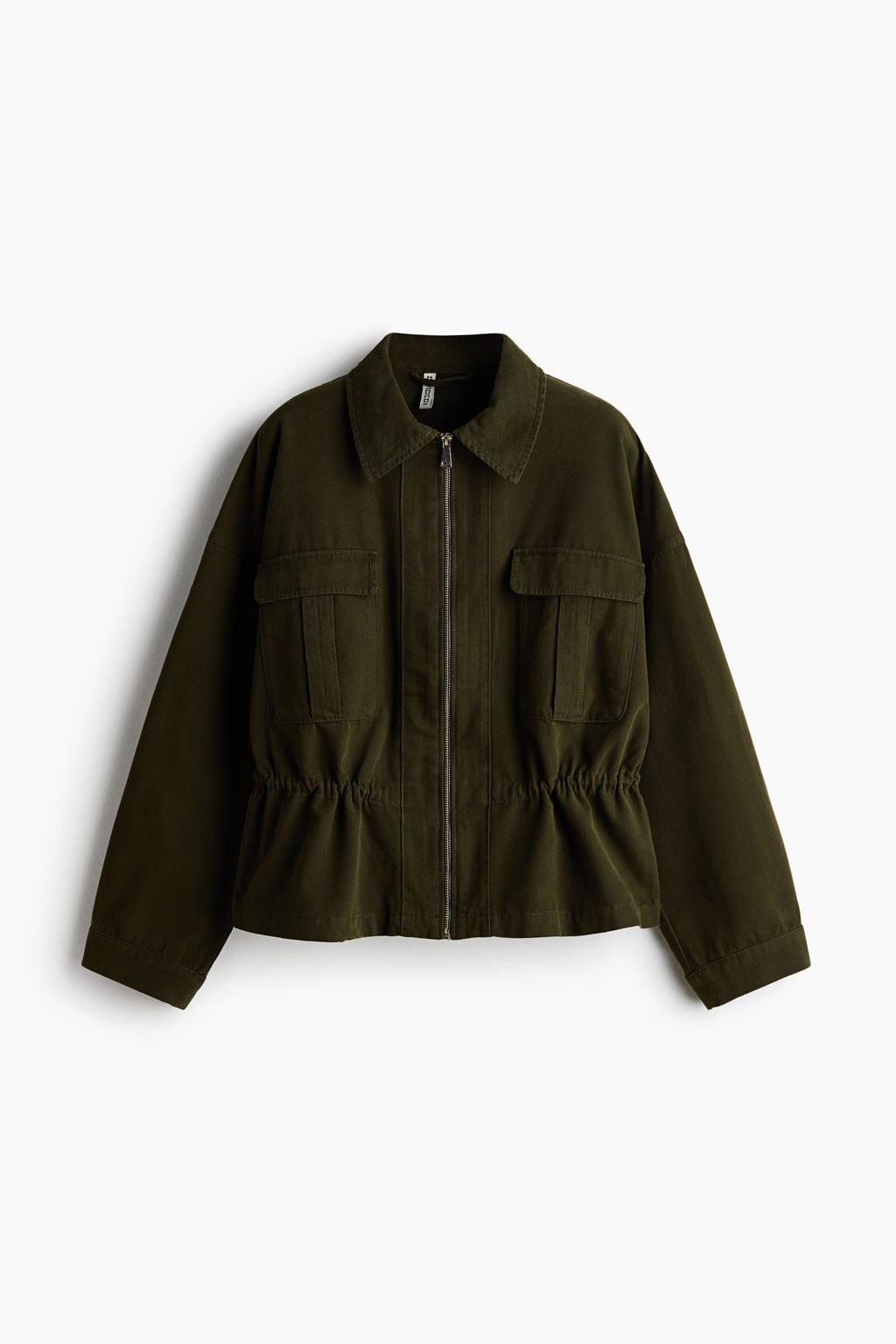 Chaqueta cargo con cord?n de ajuste
