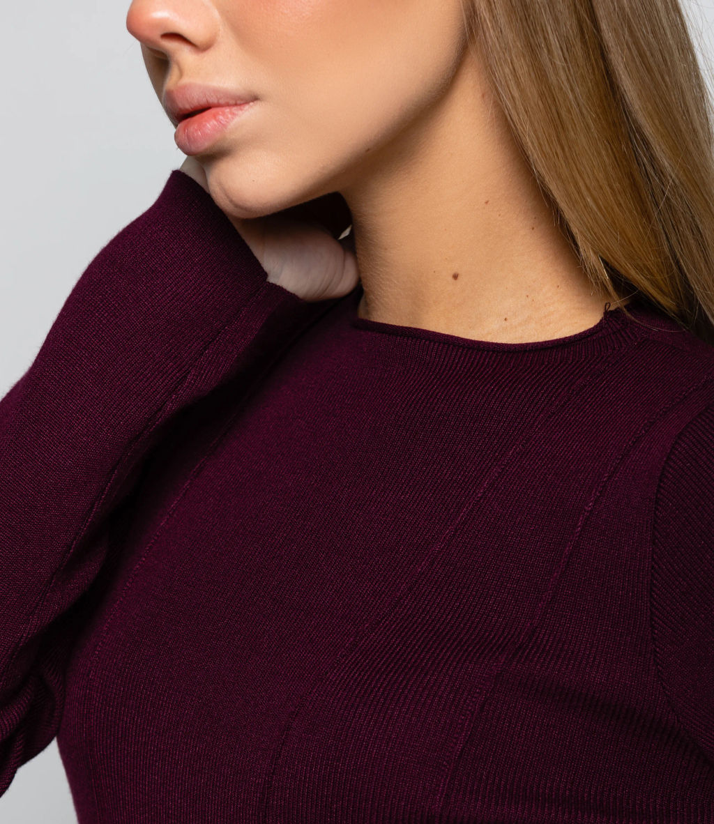 Платье #КТ25114, сливовый