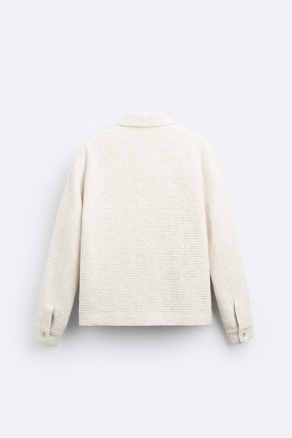 RUSTIC TEXTURED JACKET - Zara фото 8