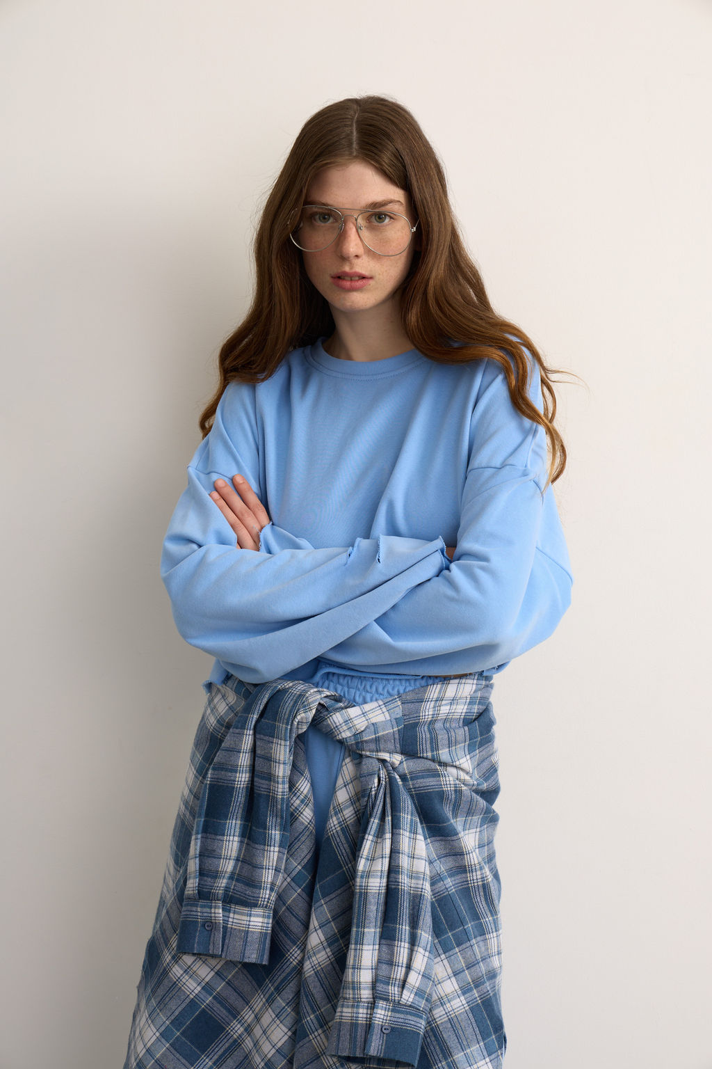 Свитшот укороченный с разрезами - Mollis фото 3