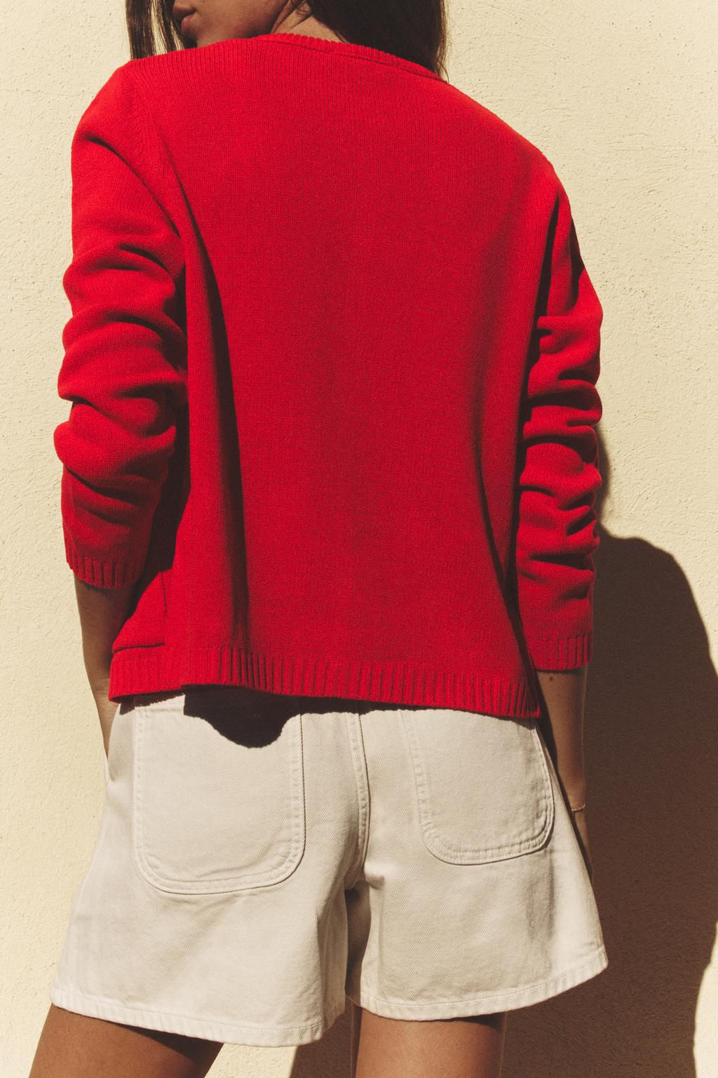 PLAIN KNIT CARDIGAN - Zara фото 2