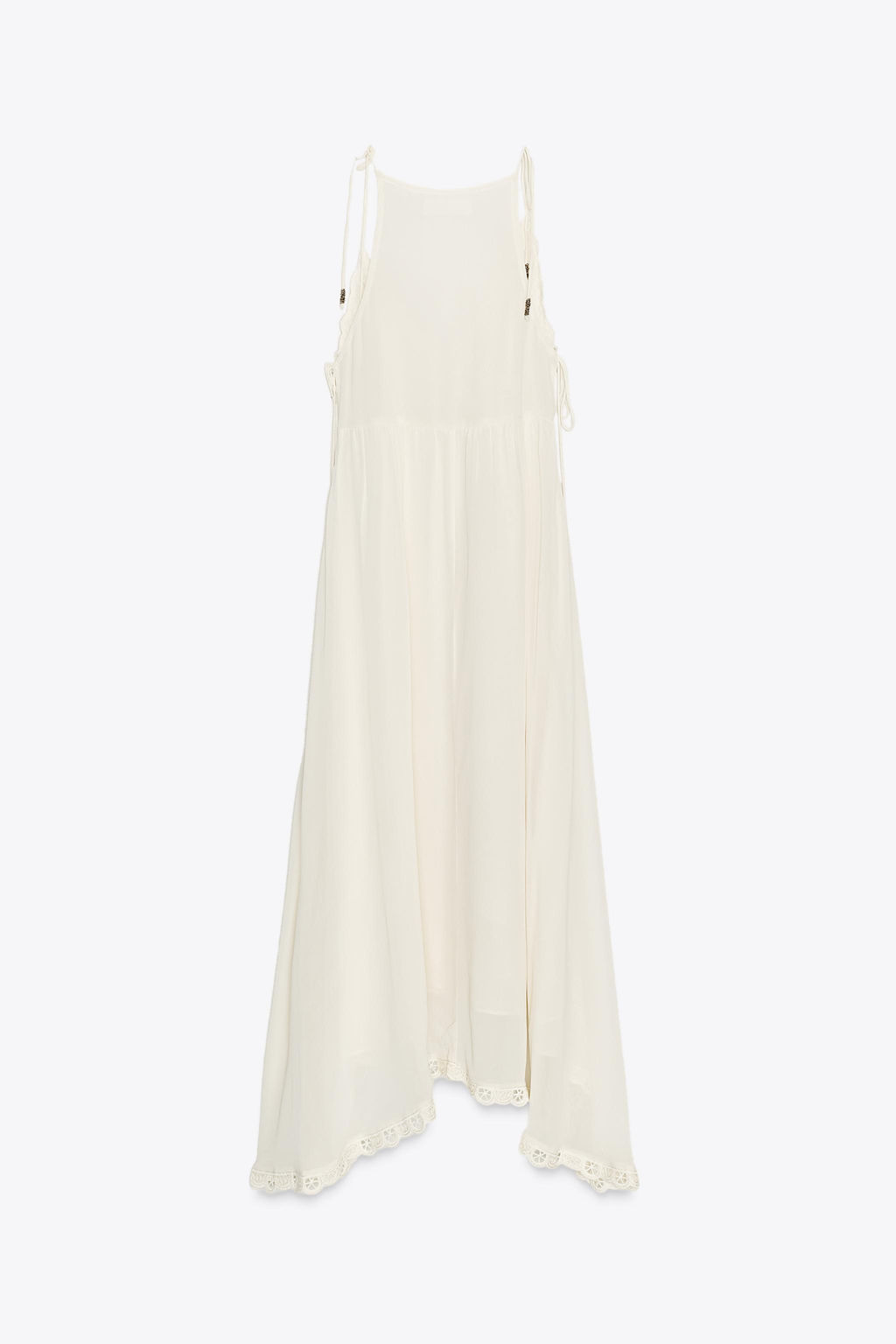 ZW COLLECTION ASYMMETRIC CROCHET DRESS - Zara фото 16