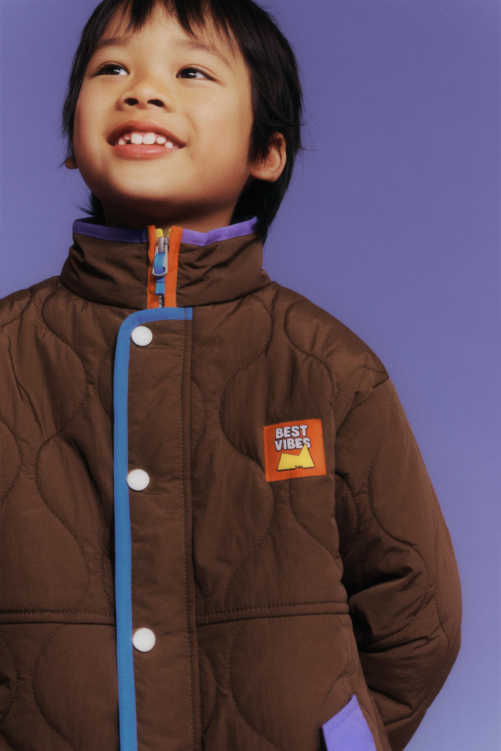 JACKET WITH CONTRAST DETAILS