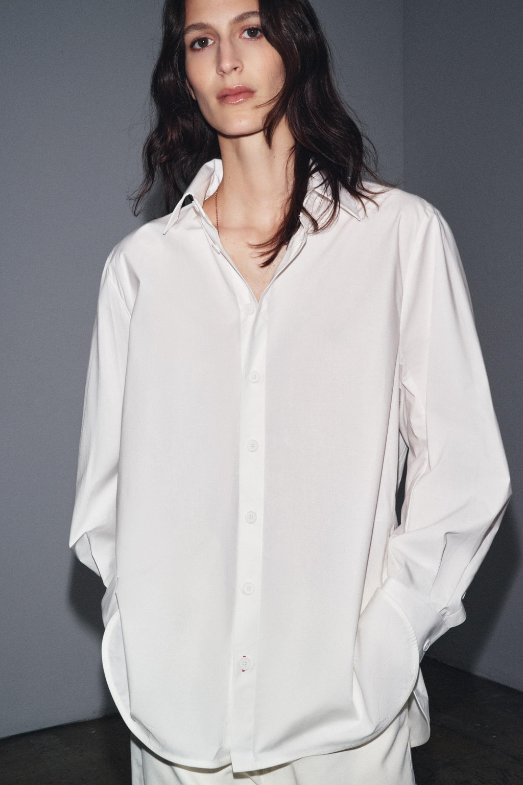 ZW COLLECTION POPLIN SHIRT - Zara фото 9