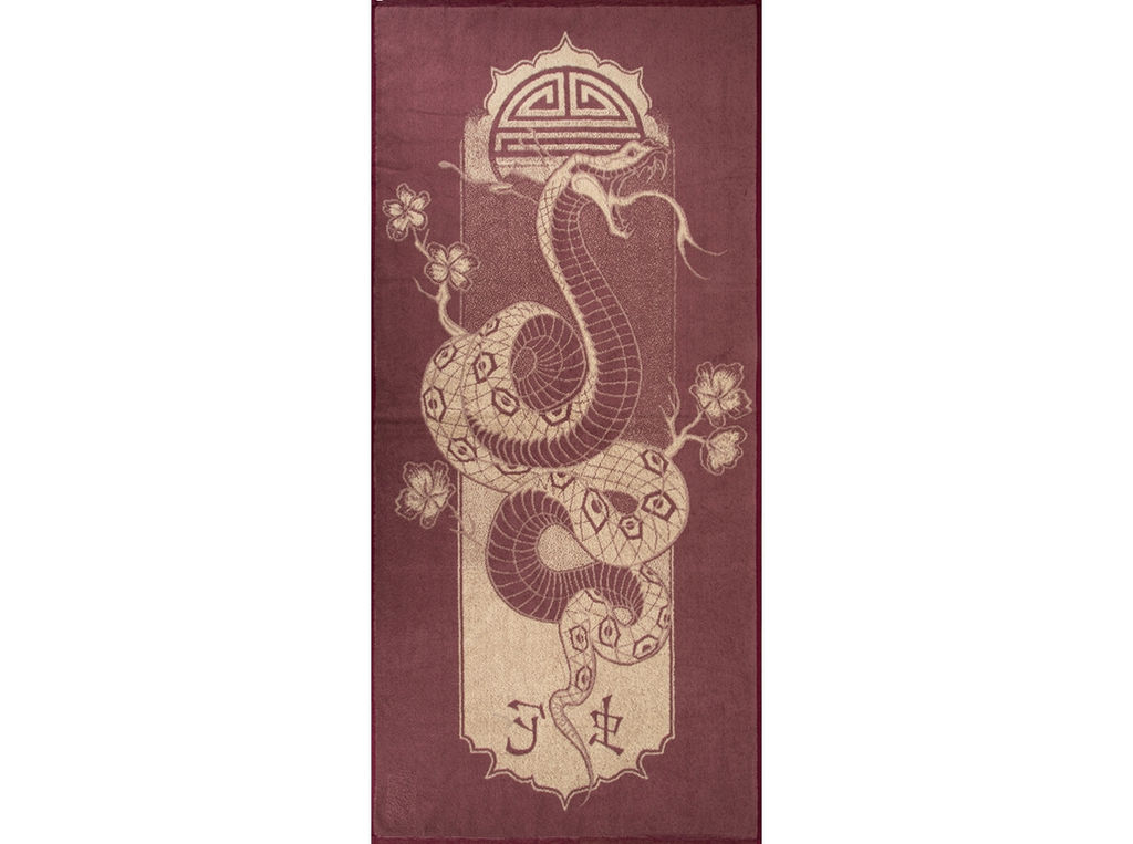 6с102.411ж1 Шэ (слива2) Полотенце махровое 67х150см