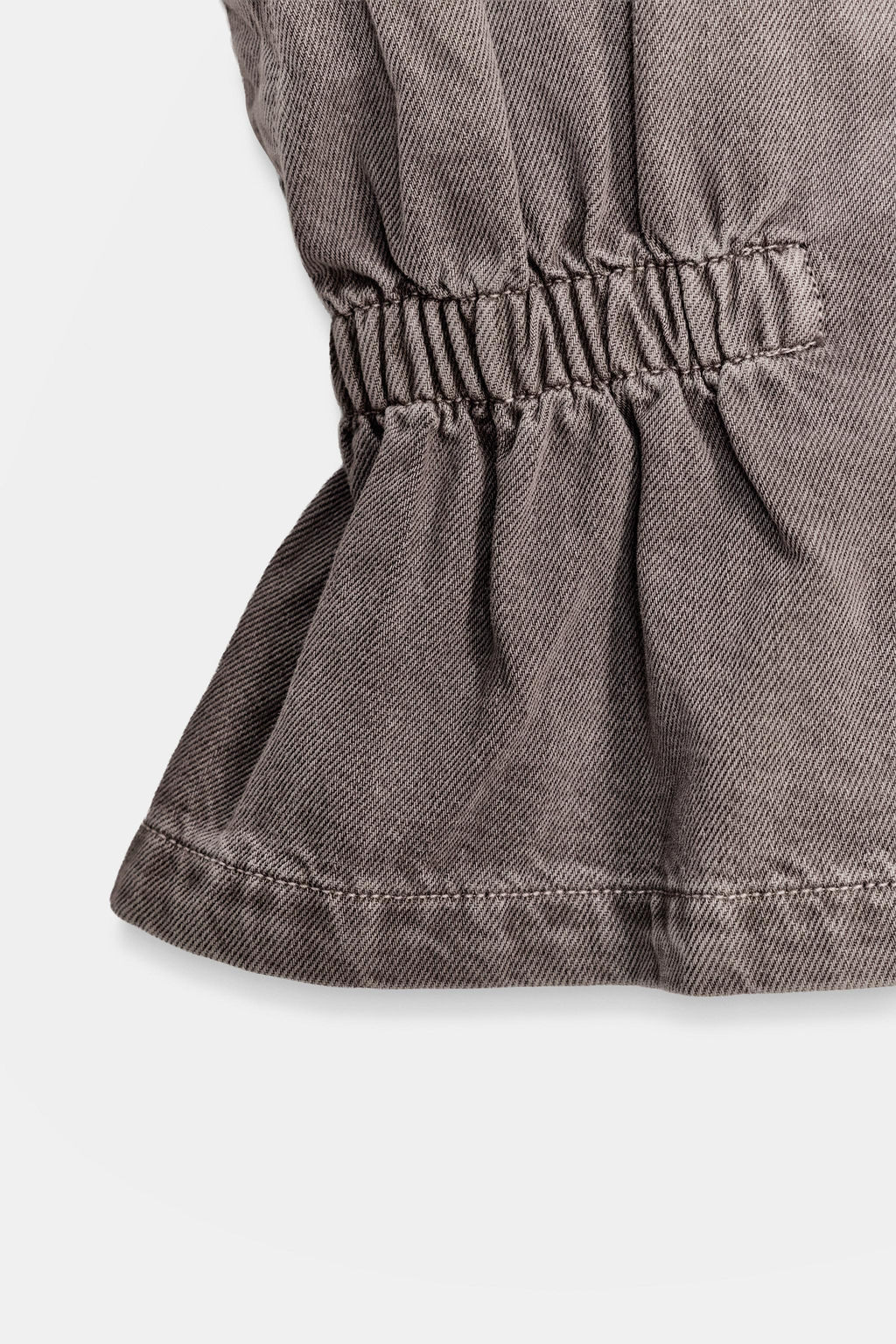 CHALECO Z1975 DENIM CUELLO SUBIDO / Marr?n vigor? - Zara фото 8