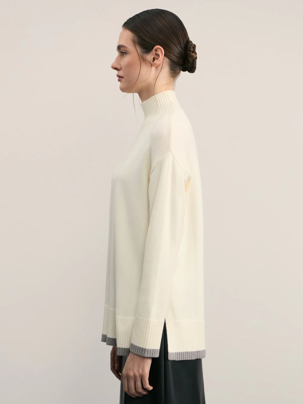 Джемпер с воротником стойкой / Zarina  фото 4