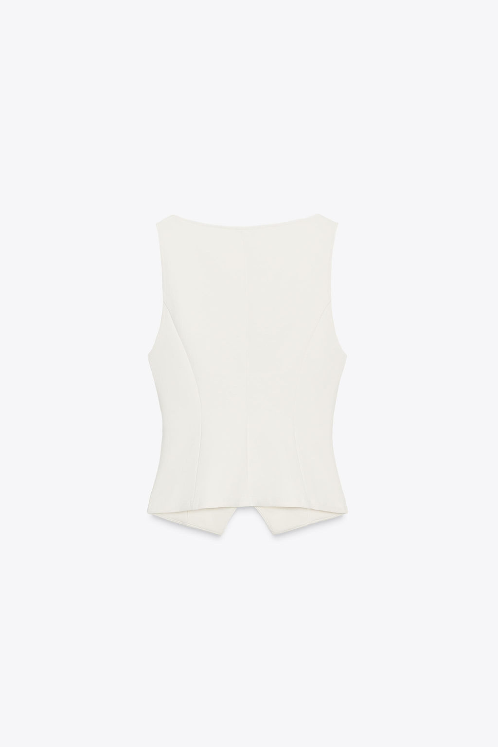 V-NECK INTERLOCK TOP - Zara фото 7