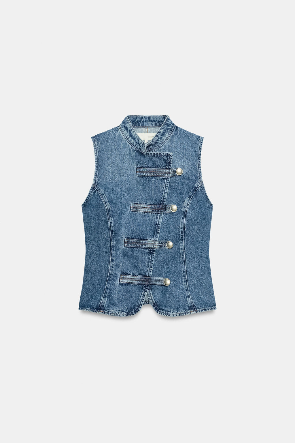 TOP Z1975 DENIM ALAMARES / Azul medio - Zara фото 5