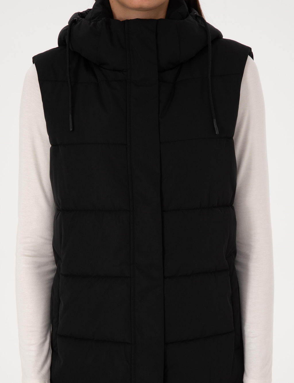 Siyah __kar_labilir Kap__onlu Yelek - Pierre cardin фото 7