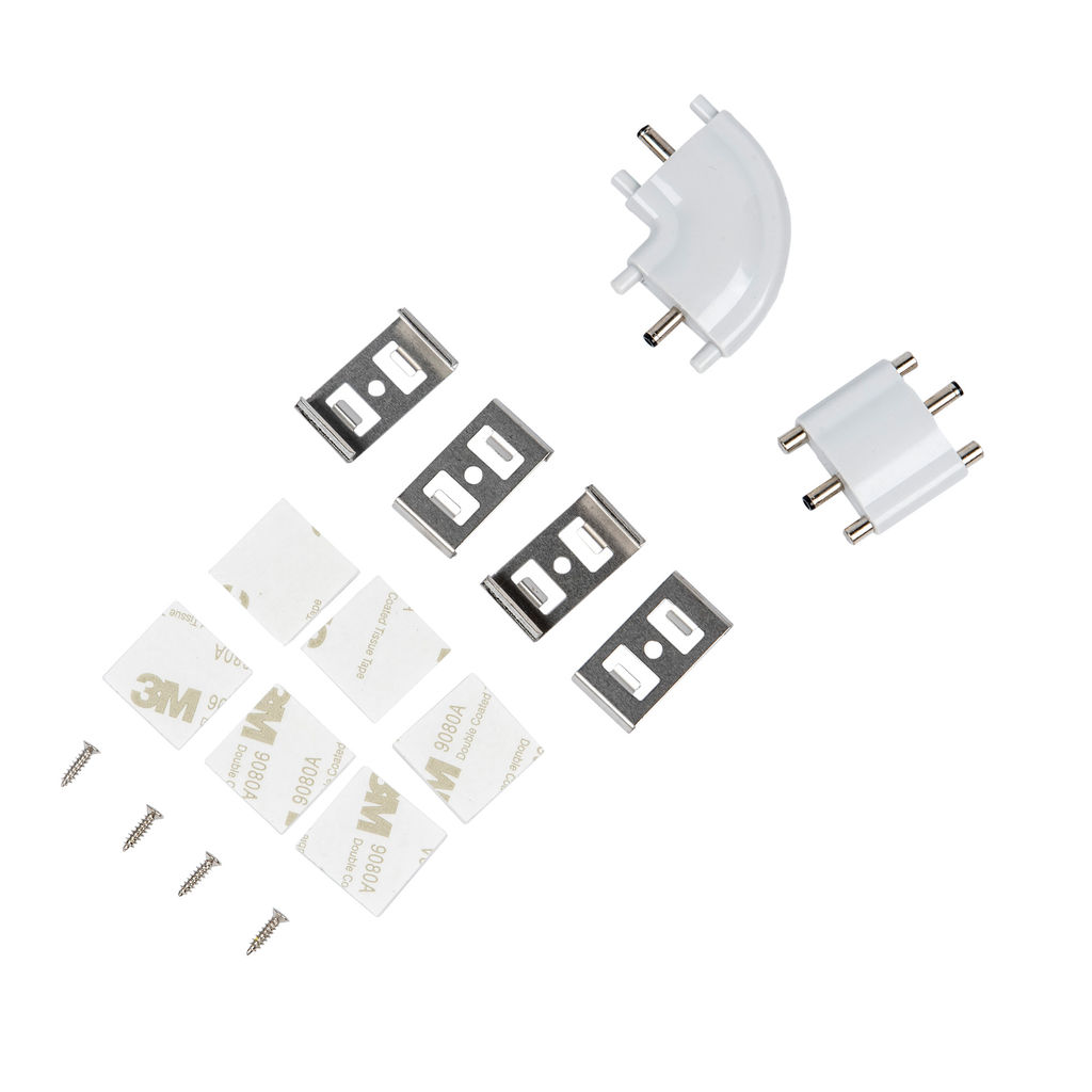 ULM-F45-2x6W/4500K IP20 SILVER Светильники светодиодные для мебели, набор из 2-х шт. Механический выключатель. 600*25*8мм. 2*500Lm. ТМ Uniel