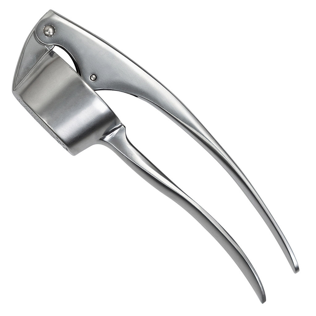 Чесночница из цинкового сплава 16,8х3х4,8см, никелированная матовая поверхность, на картоне, TalleR (Китай)