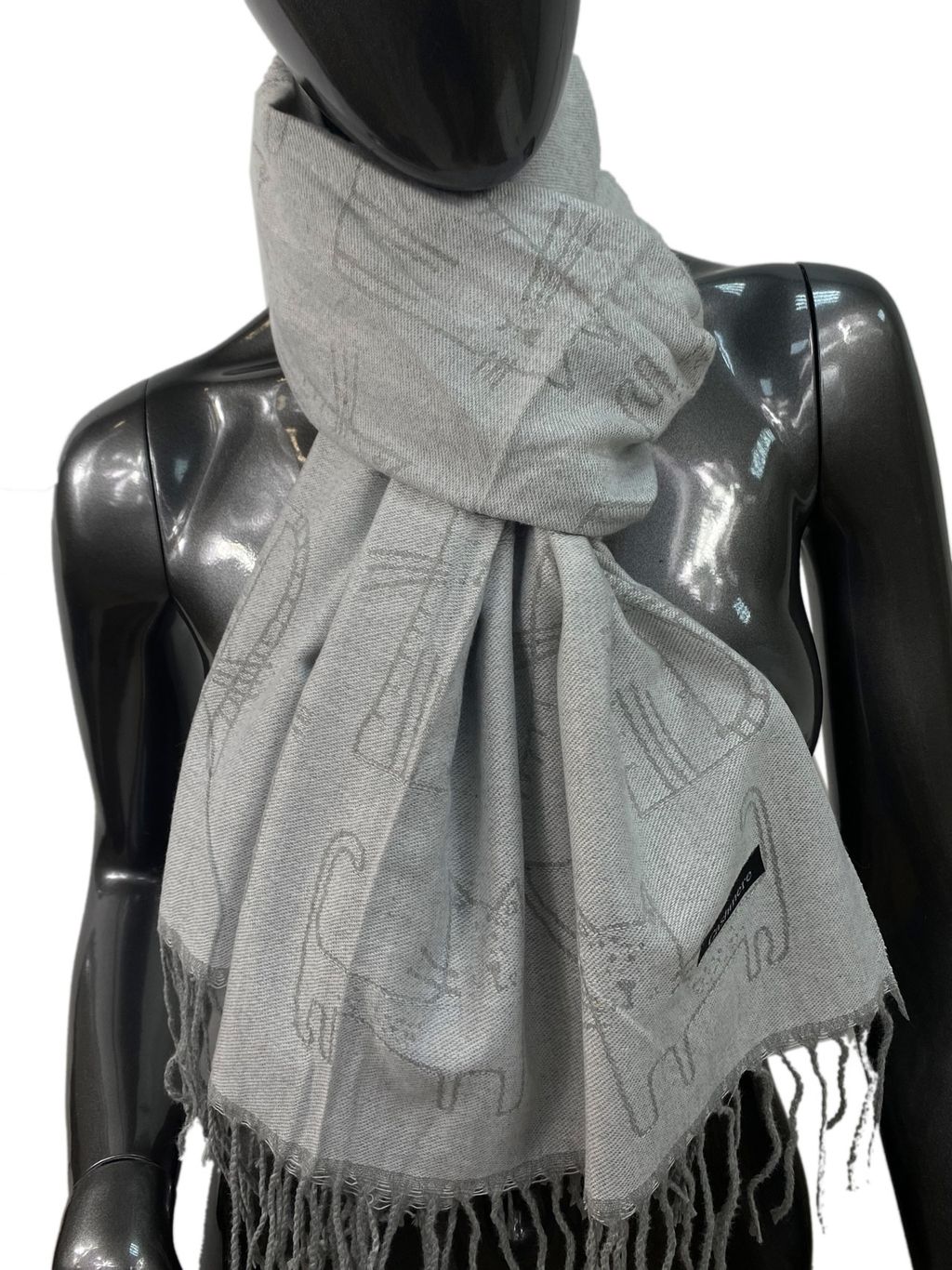 Мягкий палантин из кашемира, мультицвет - Greta фото 2