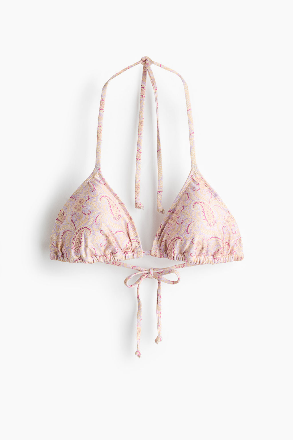 Top de bikini triangular con relleno - H&m фото 15